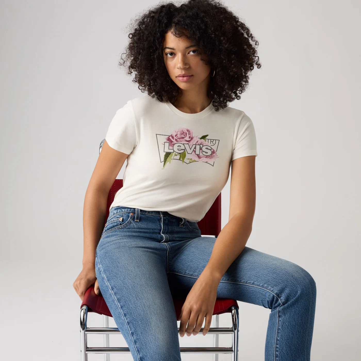 POLO ALGODÓN MUJER LEVI'S THE PERFECT TEE MELTING ROSE BW EGRET - 2