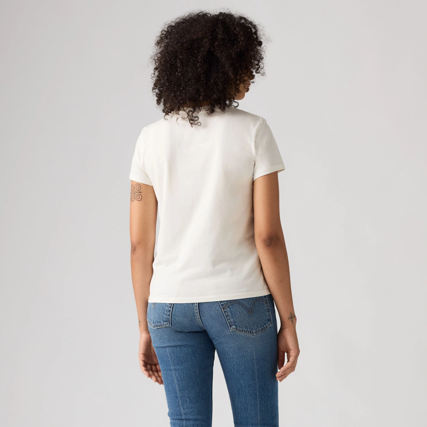 POLO ALGODÓN MUJER LEVI'S THE PERFECT TEE MELTING ROSE BW EGRET - 3