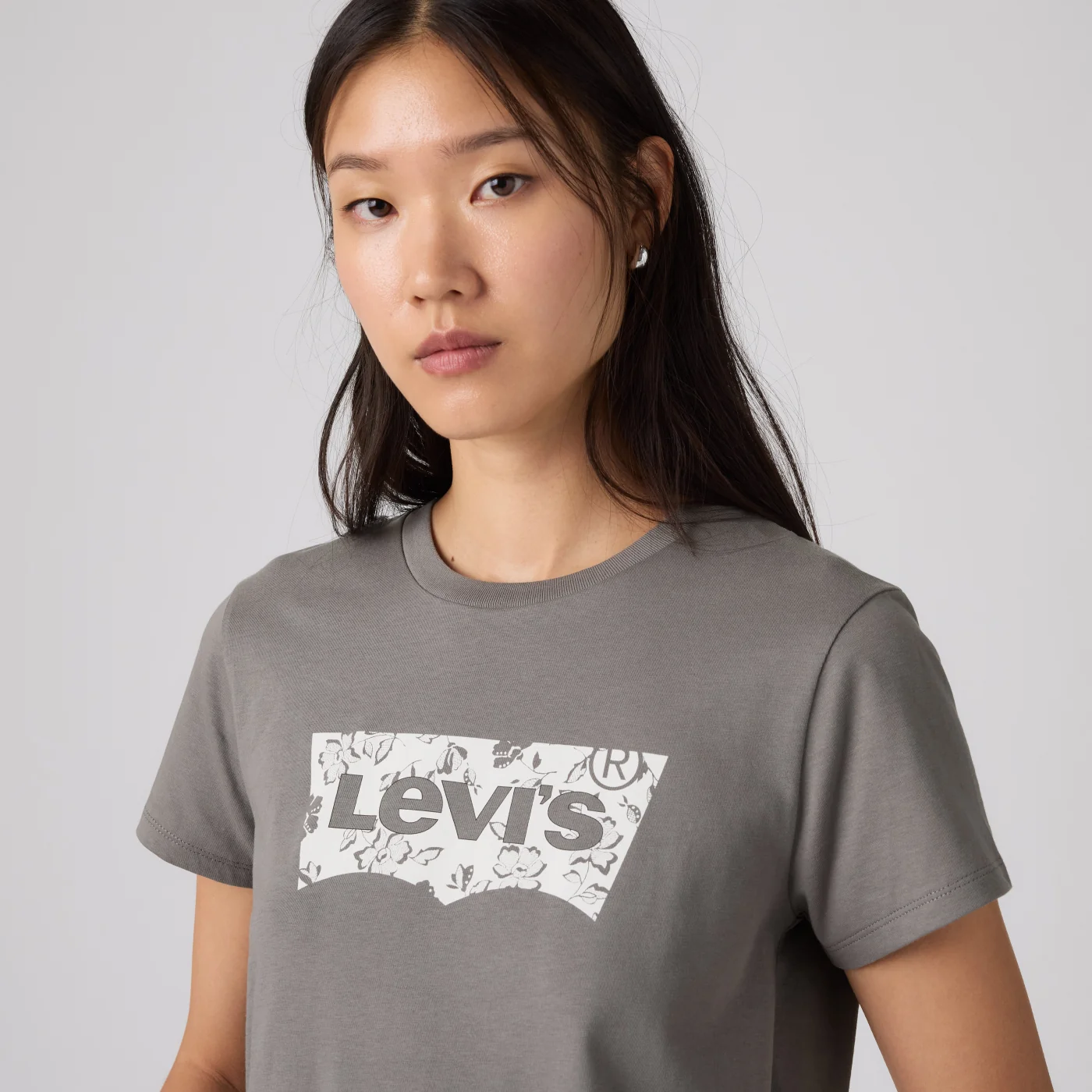 POLO ALGODÓN MUJER LEVI'S THE PERFECT TEE JULIANA BW FILL SMOKED PEARL - 2