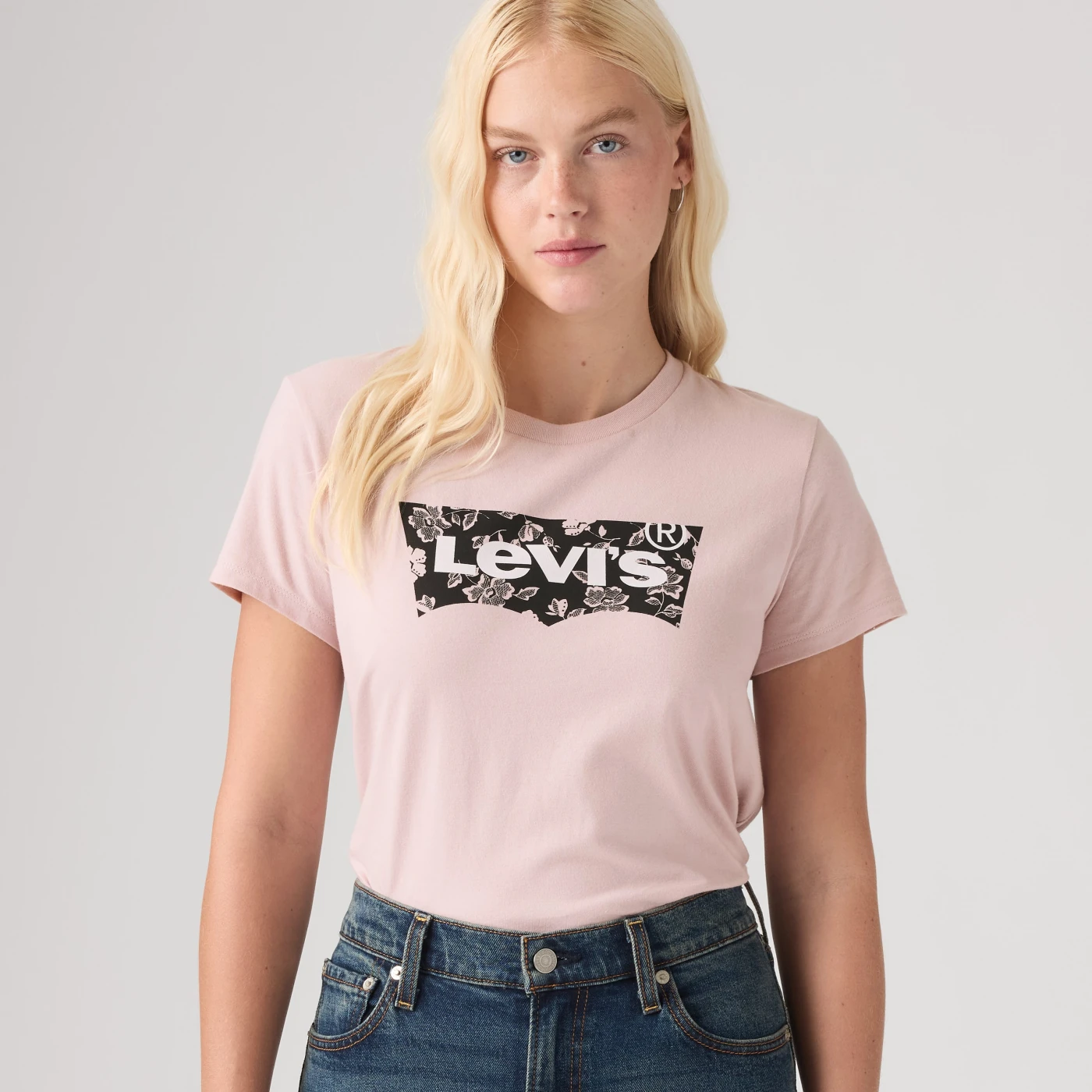 POLO ALGODÓN MUJER LEVI'S THE PERFECT TEE JULIANA BW FILL LILAC HAZE - 1