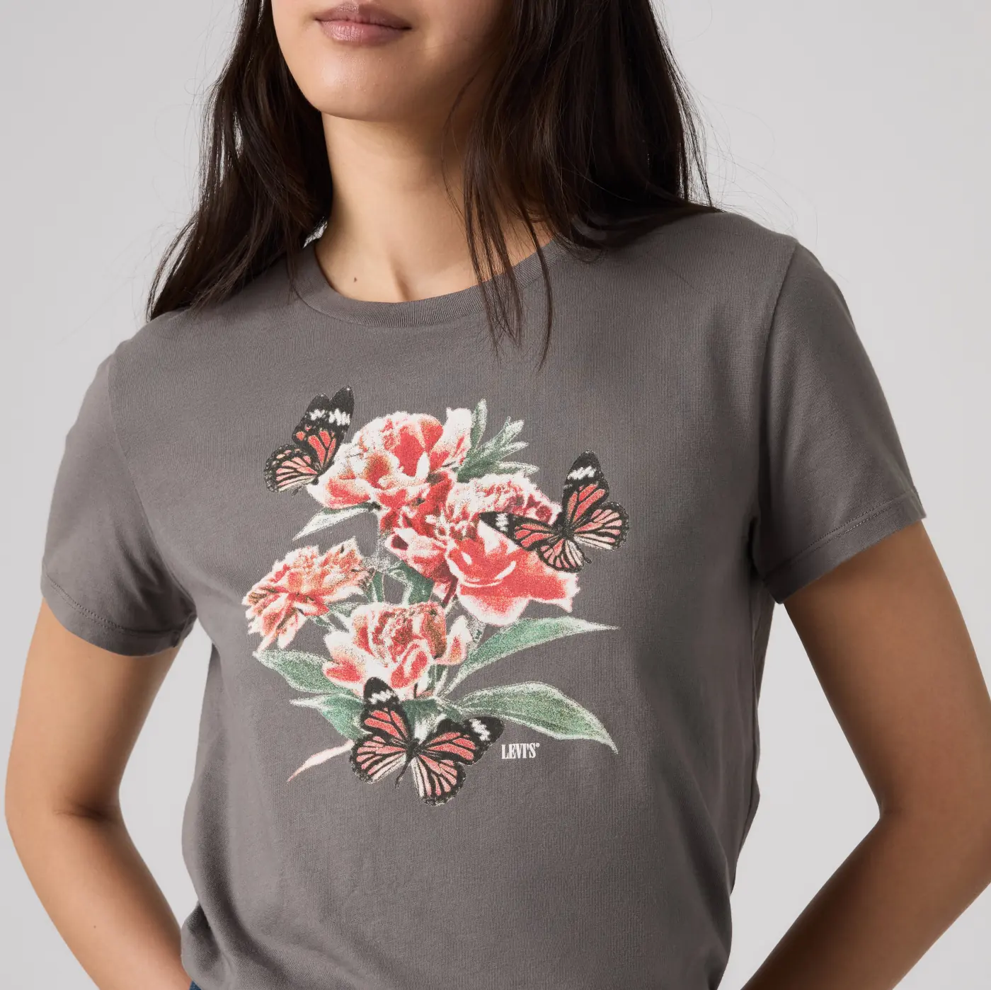POLO ALGODÓN MUJER LEVI'S THE PERFECT TEE GRUNGY FLOWER FIELD - 2