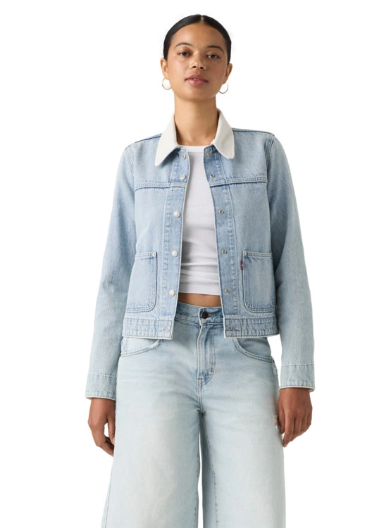 CASACA ALGODÓN MUJER LEVI'S UTILITY OG TRUCKER ABRAIDED ART STONE - 1