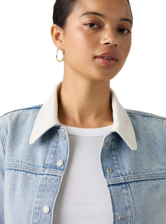 CASACA ALGODÓN MUJER LEVI'S UTILITY OG TRUCKER ABRAIDED ART STONE - 4