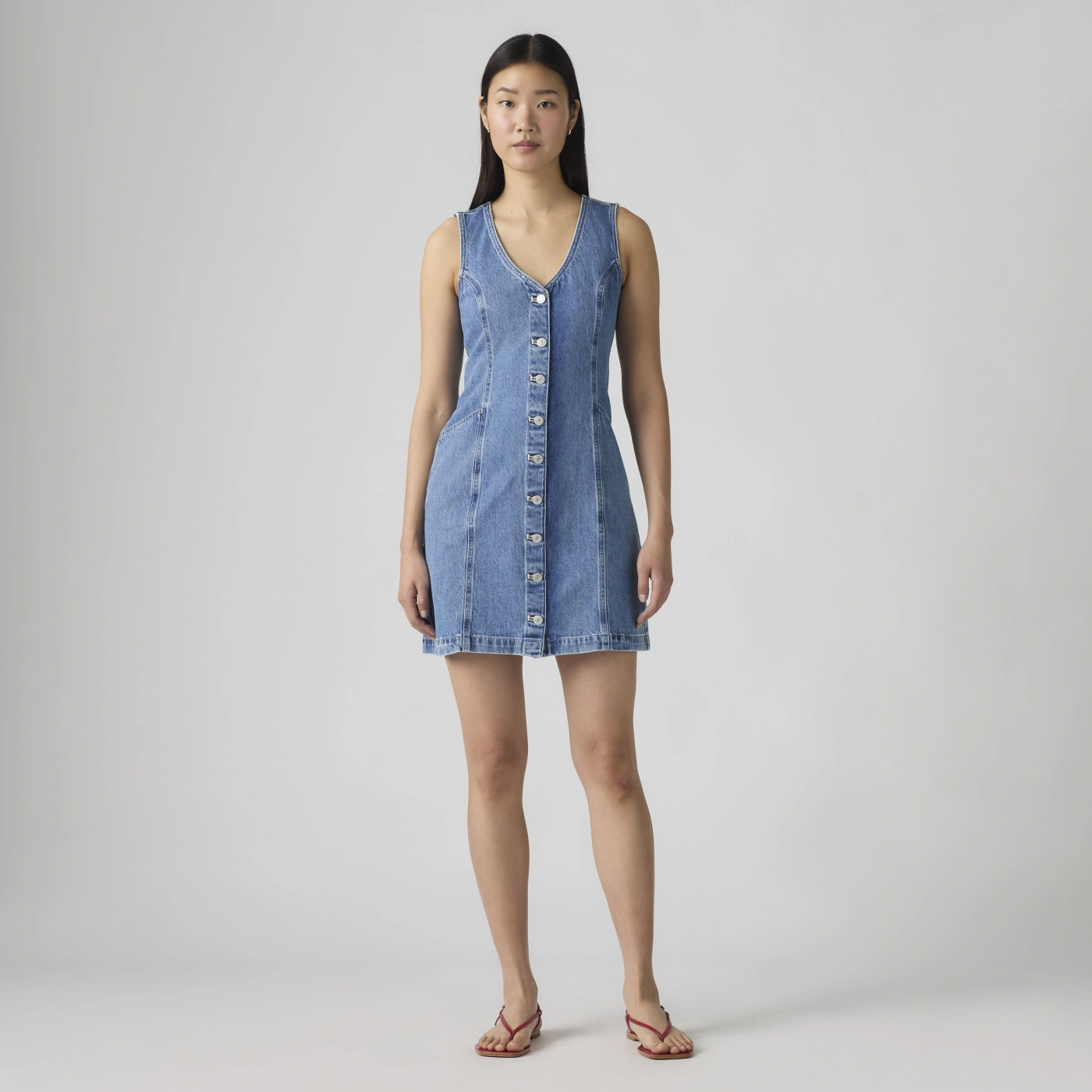 VESTIDO CORTO ALGODÓN MUJER LEVI'S VIANNA VEST DRESS SPECIAL SHOWING - 1
