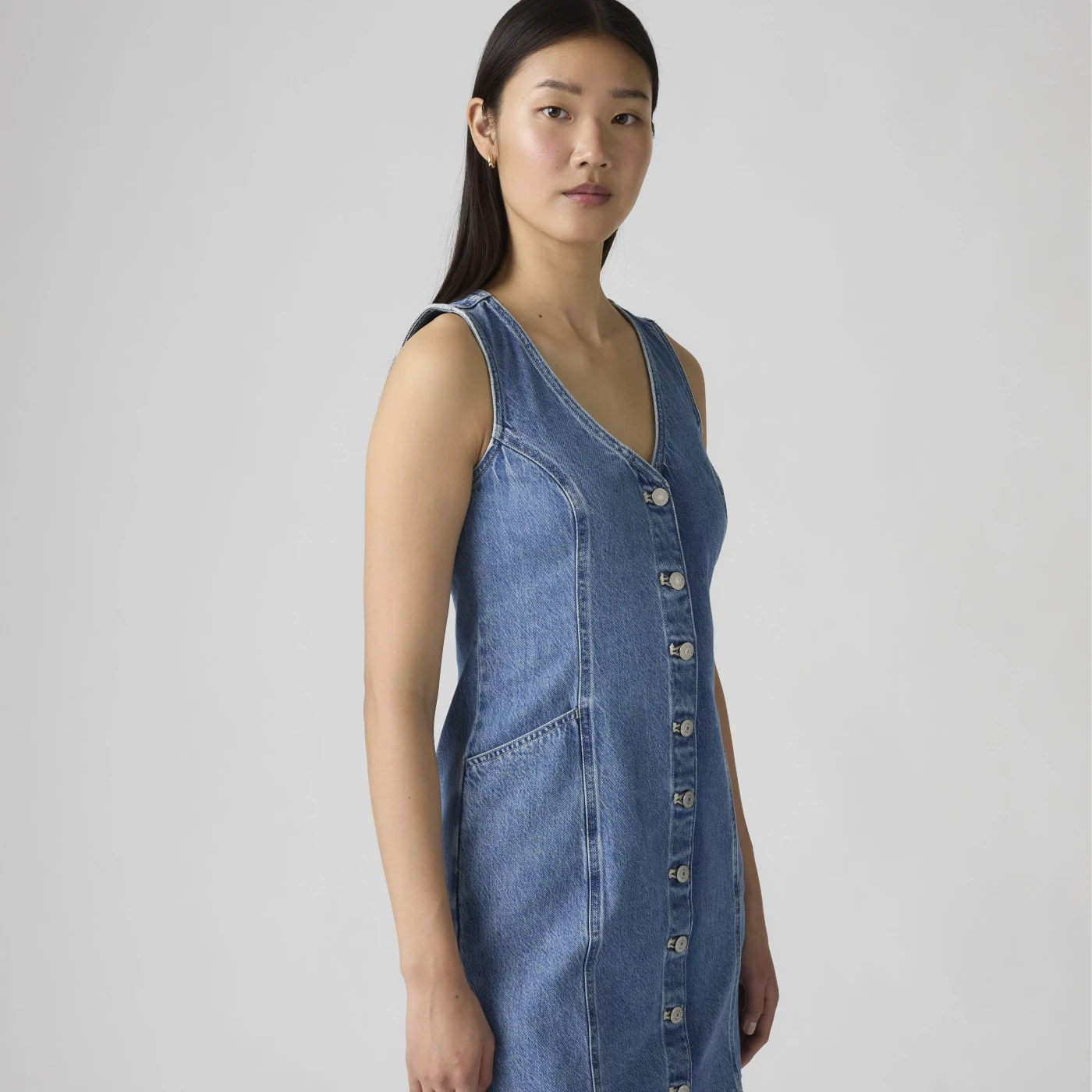 VESTIDO CORTO ALGODÓN MUJER LEVI'S VIANNA VEST DRESS SPECIAL SHOWING - 3