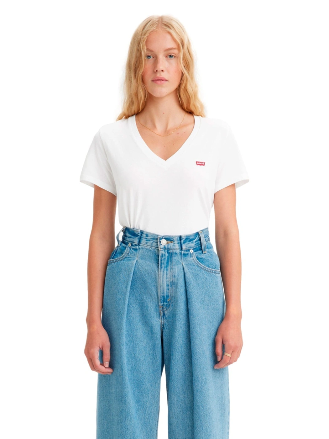 POLO ALGODÓN MUJER LEVI'S CUELLO EN V - 1