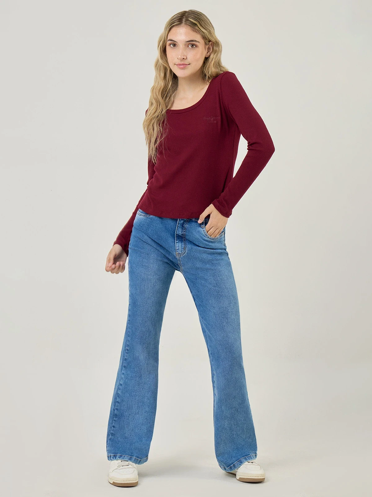JEANS ALGODÓN FLARE MUJER PEPE JEANS - 1
