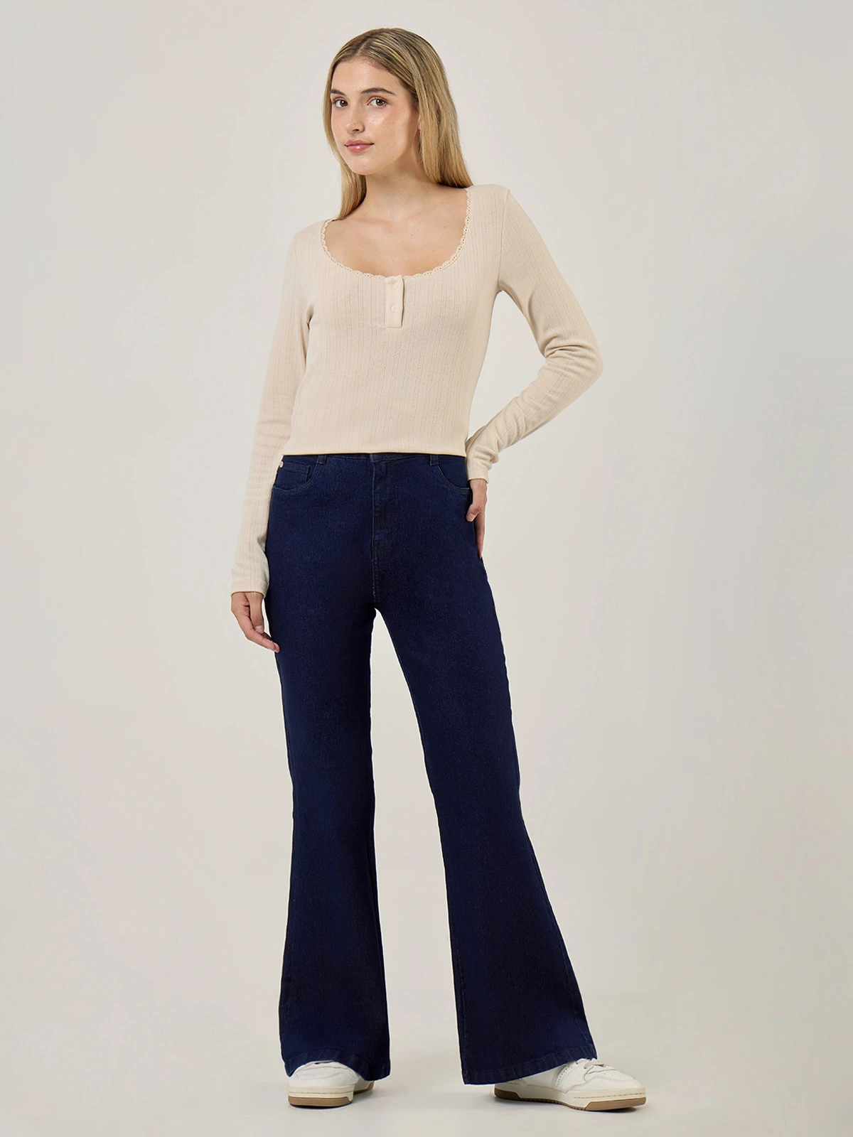 JEANS ALGODÓN FLARE MUJER PEPE JEANS - 1