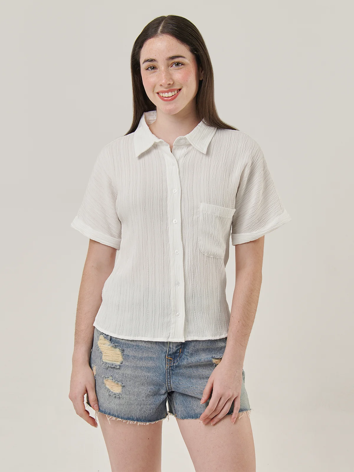 BLUSA MANGA CORTA MUJER AERO - 1