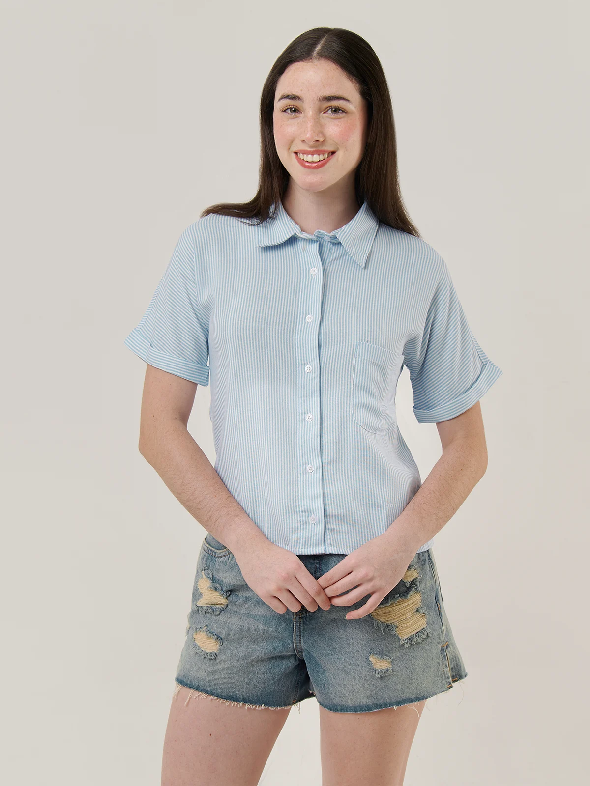 BLUSA MANGA CORTA MUJER AERO - 1