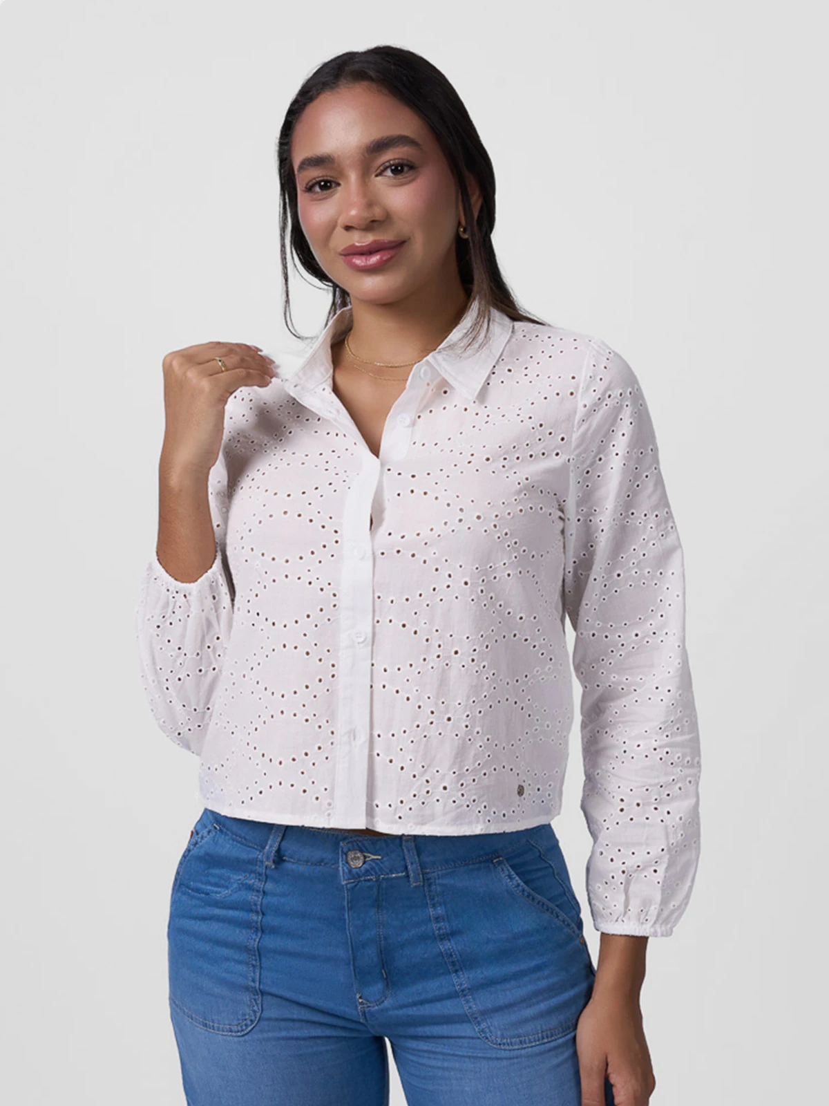 BLUSA MANGA LARGA MUJER MACHINE DORANA - 1