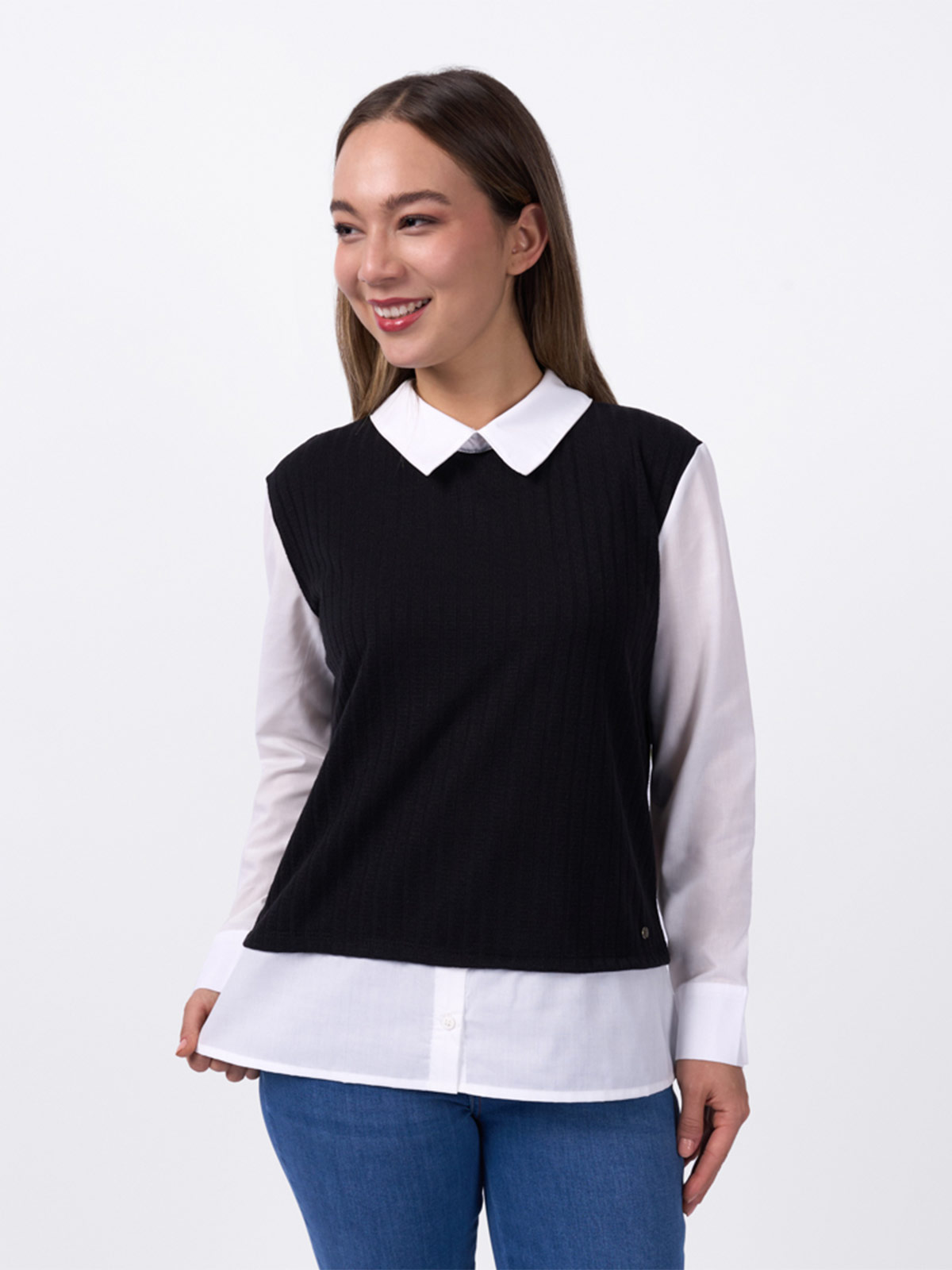 BLUSA MANGA LARGA MUJER MACHINE DULFINA - 1
