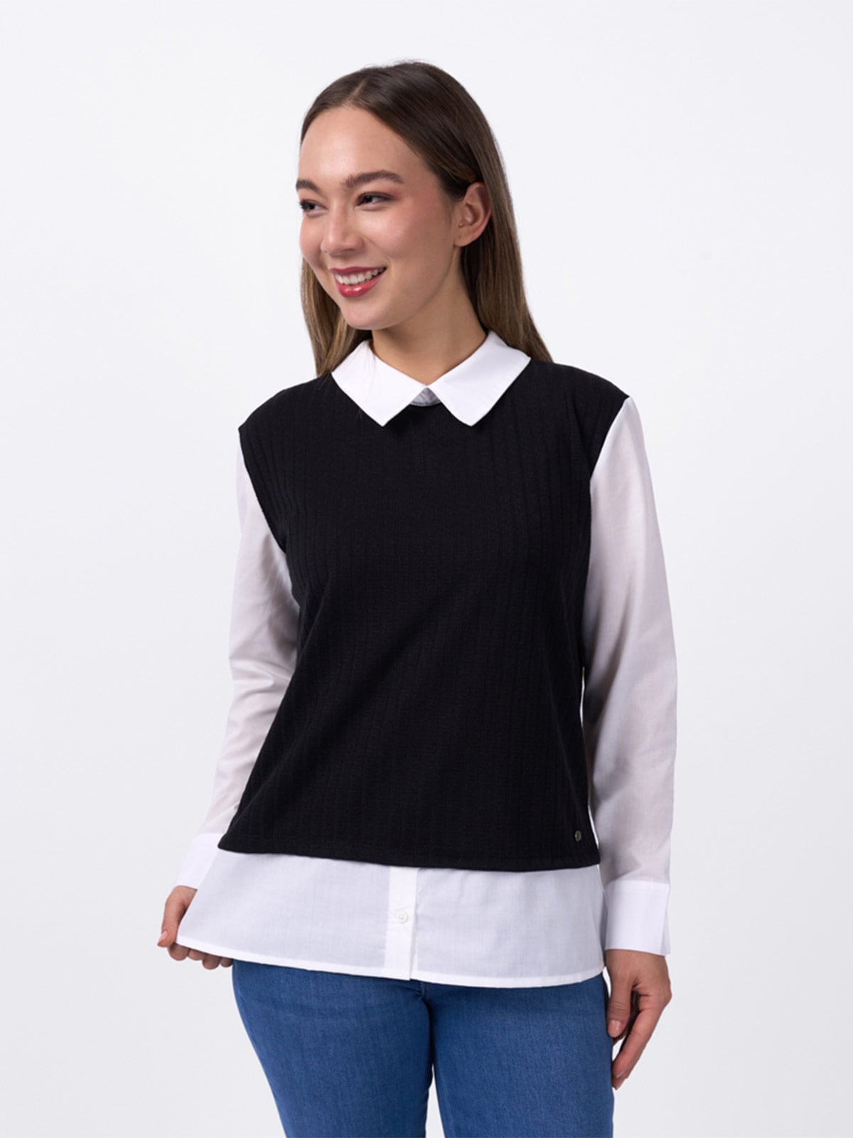 BLUSA MANGA LARGA MUJER MACHINE DULFINA - 1
