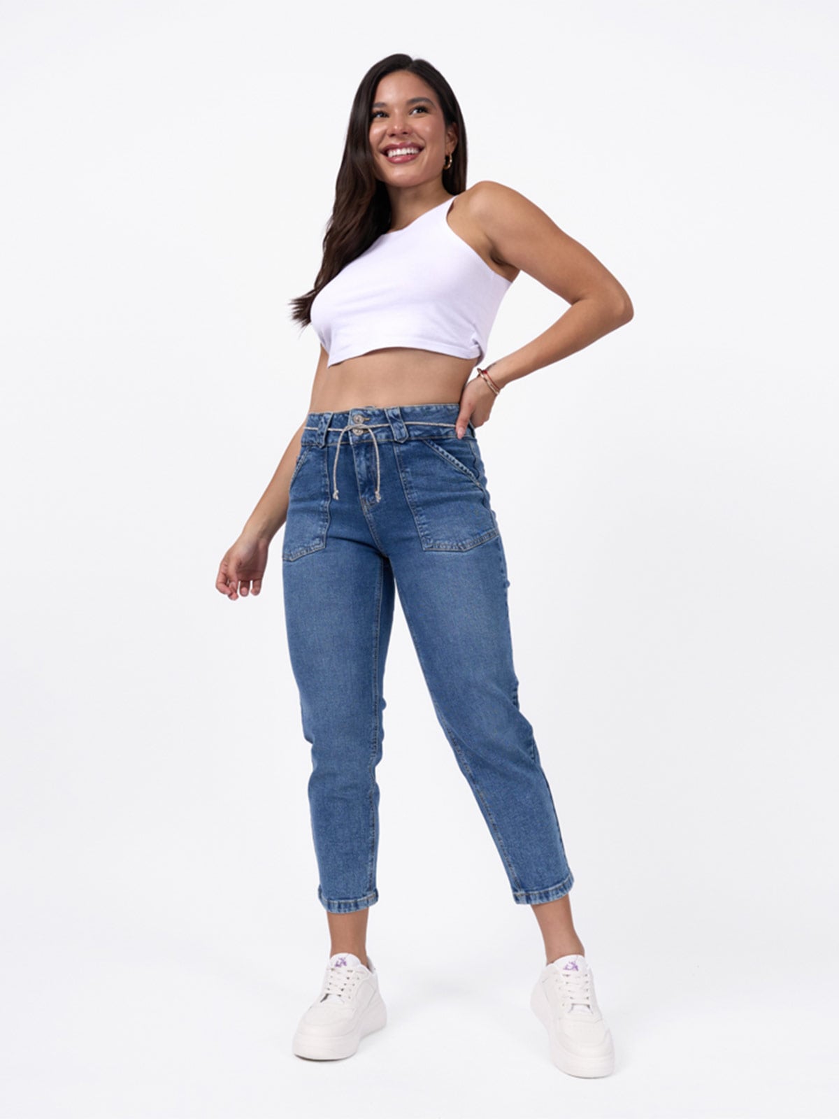 JEAN MOM FIT MUJER MACHINE GERALDINE - 4