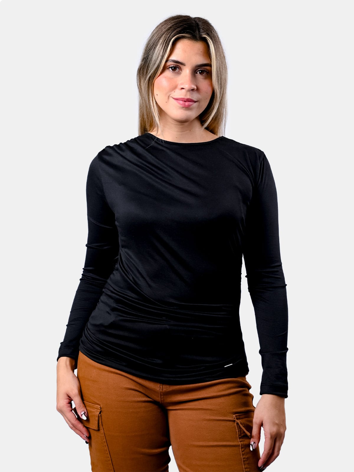 POLO MANGA LARGA MUJER BLACKOUT MORGANA - 1
