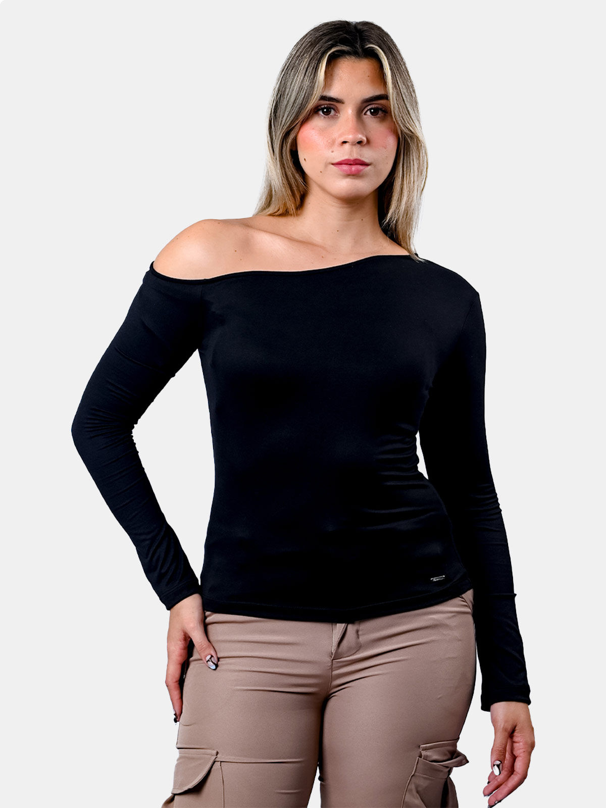 POLO MANGA LARGA MUJER BLACKOUT IVANNA - 1