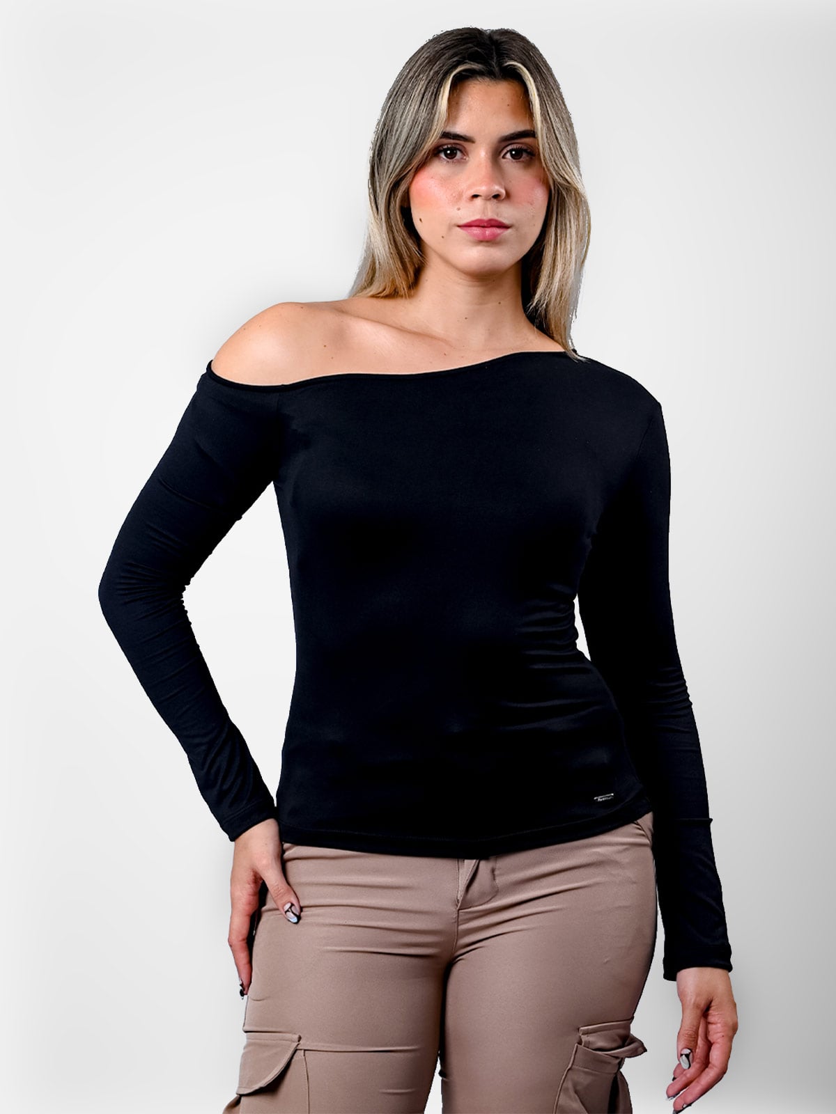 POLO MANGA LARGA MUJER BLACKOUT IVANNA - 1