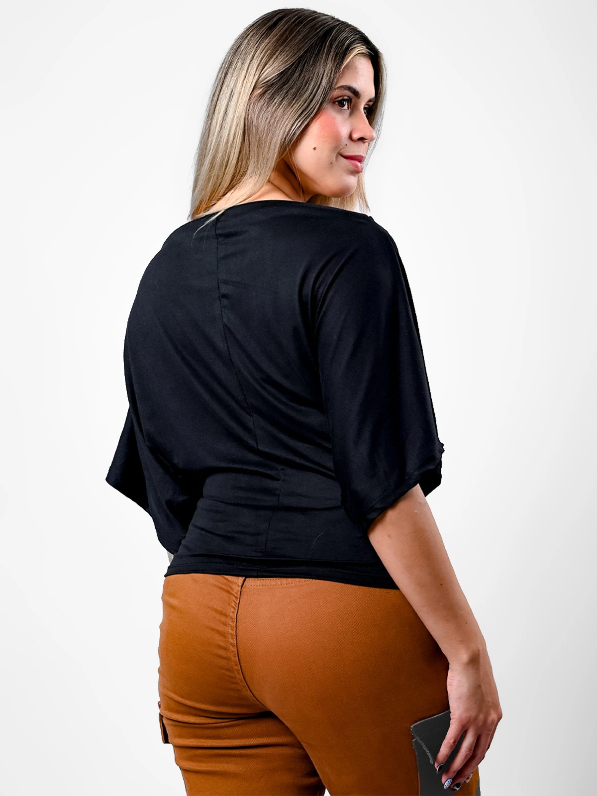 POLO MANGA CORTA MUJER BLACKOUT KIMONO - 2