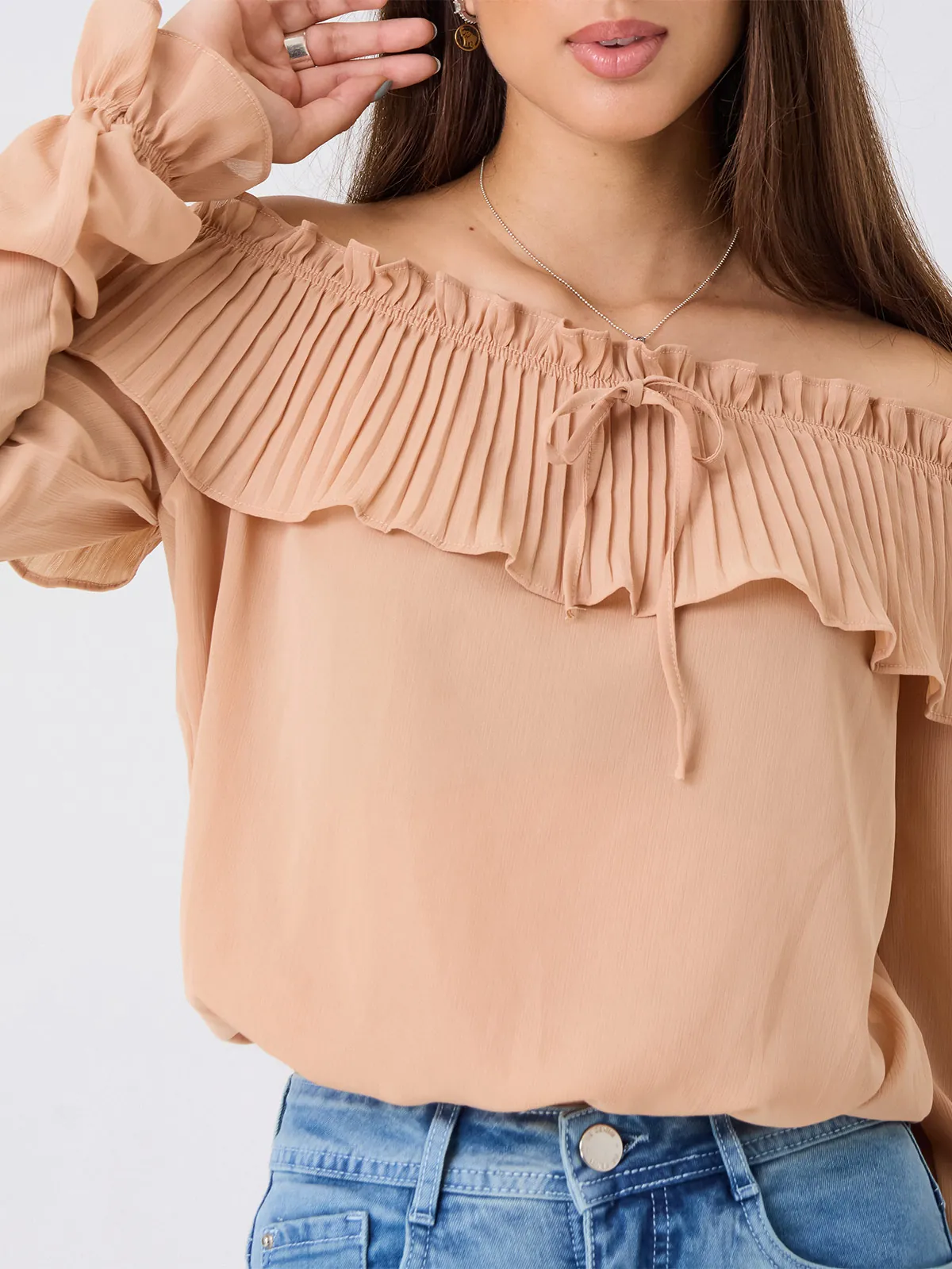 BLUSA GASA PLISADA MUJER ALEJANDRA BAIGORRIA - 3