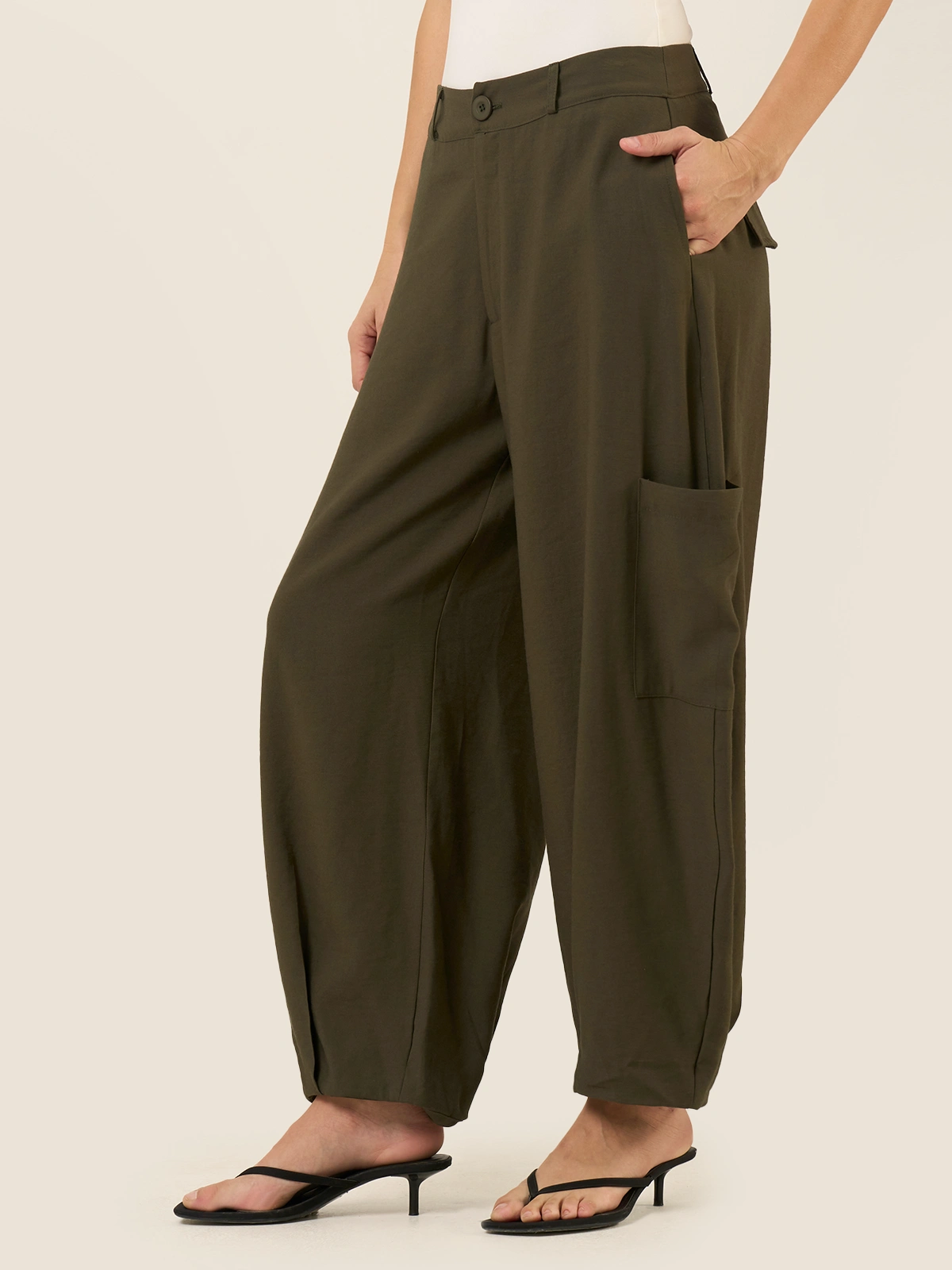 PANTALÓN ALGODÓN REGULAR MUJER BARBADOS - 3
