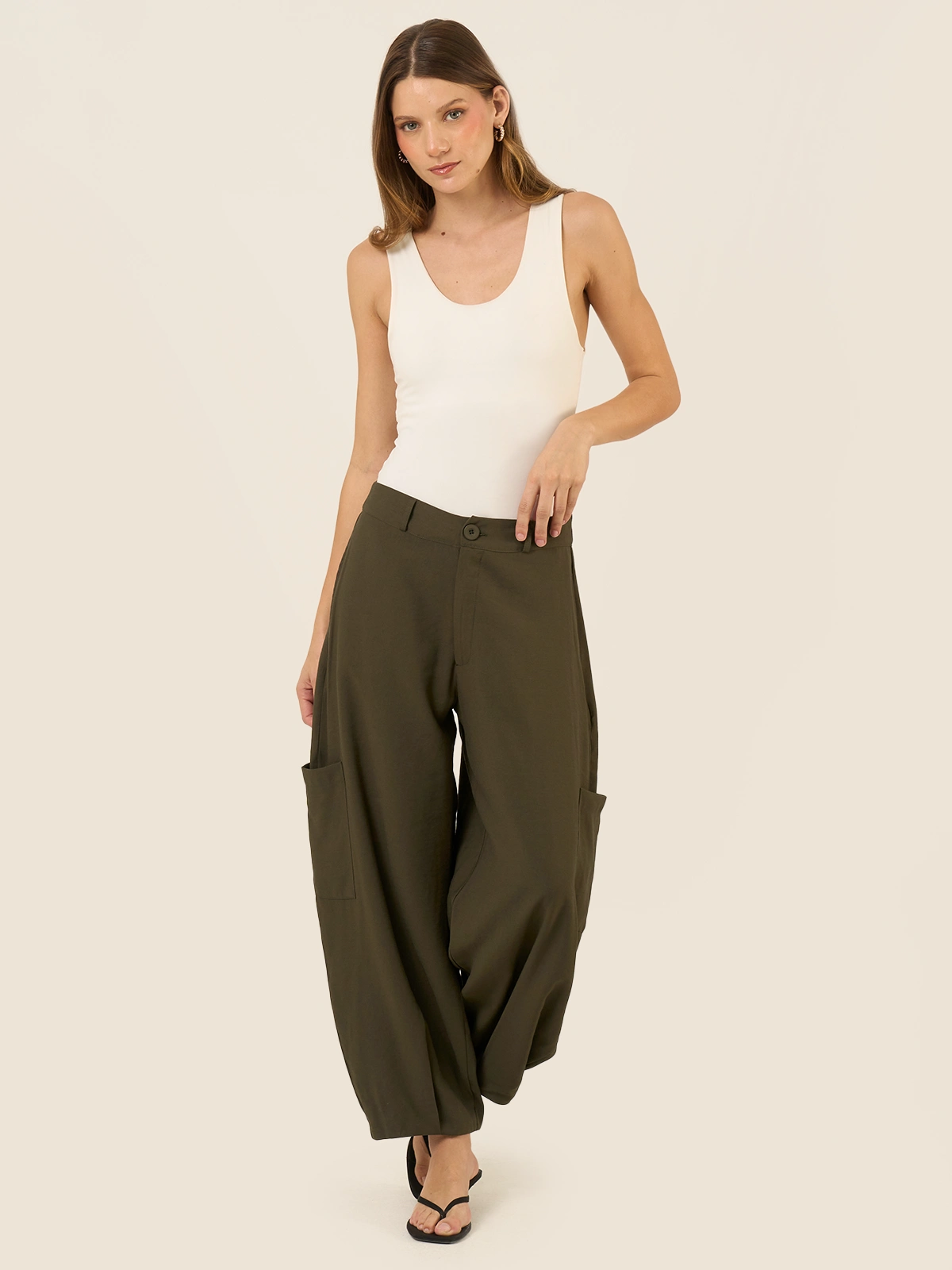 PANTALÓN ALGODÓN REGULAR MUJER BARBADOS - 5