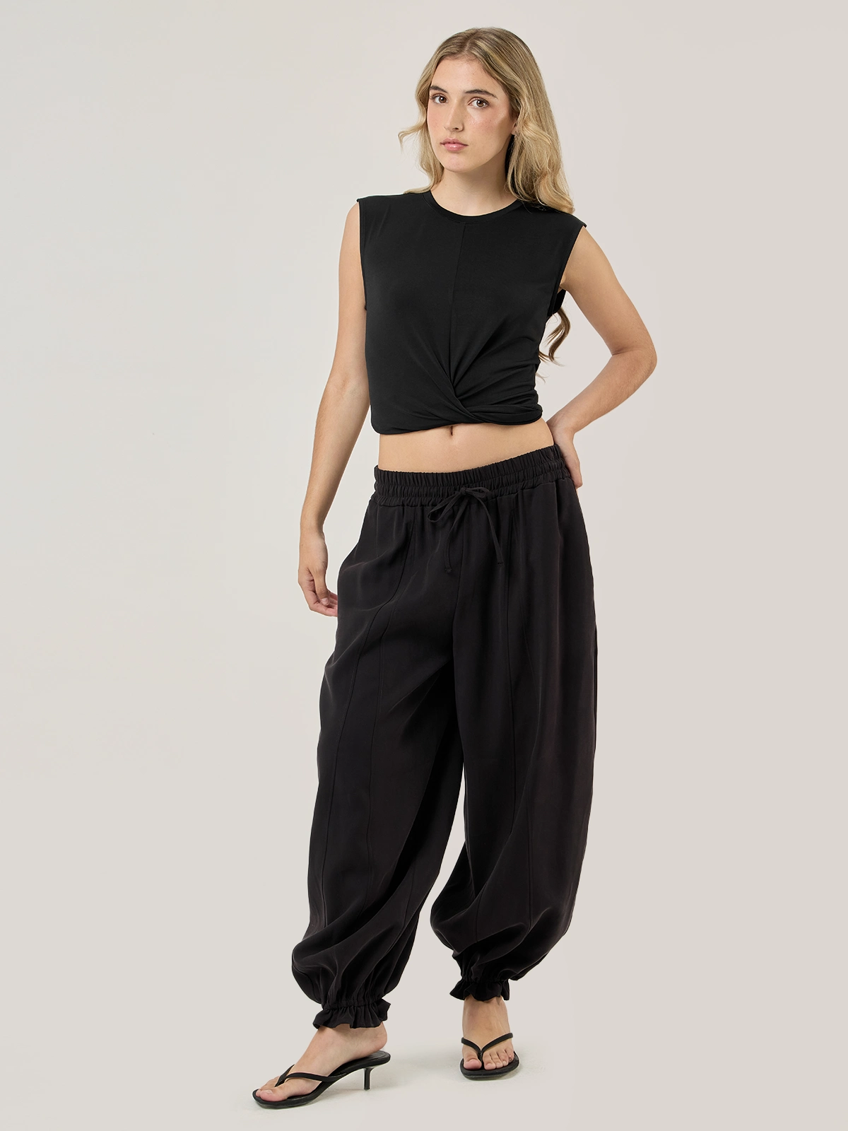 PANTALÓN ALGODÓN REGULAR MUJER BARBADOS BOMBACHO - 5