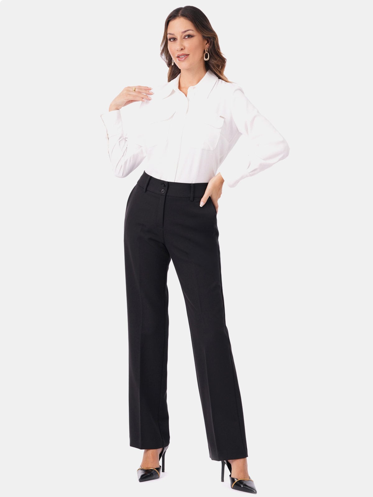 PANTALÓN RECTO MUJER CP MODA DE COLECCIÓN PARMA - 4