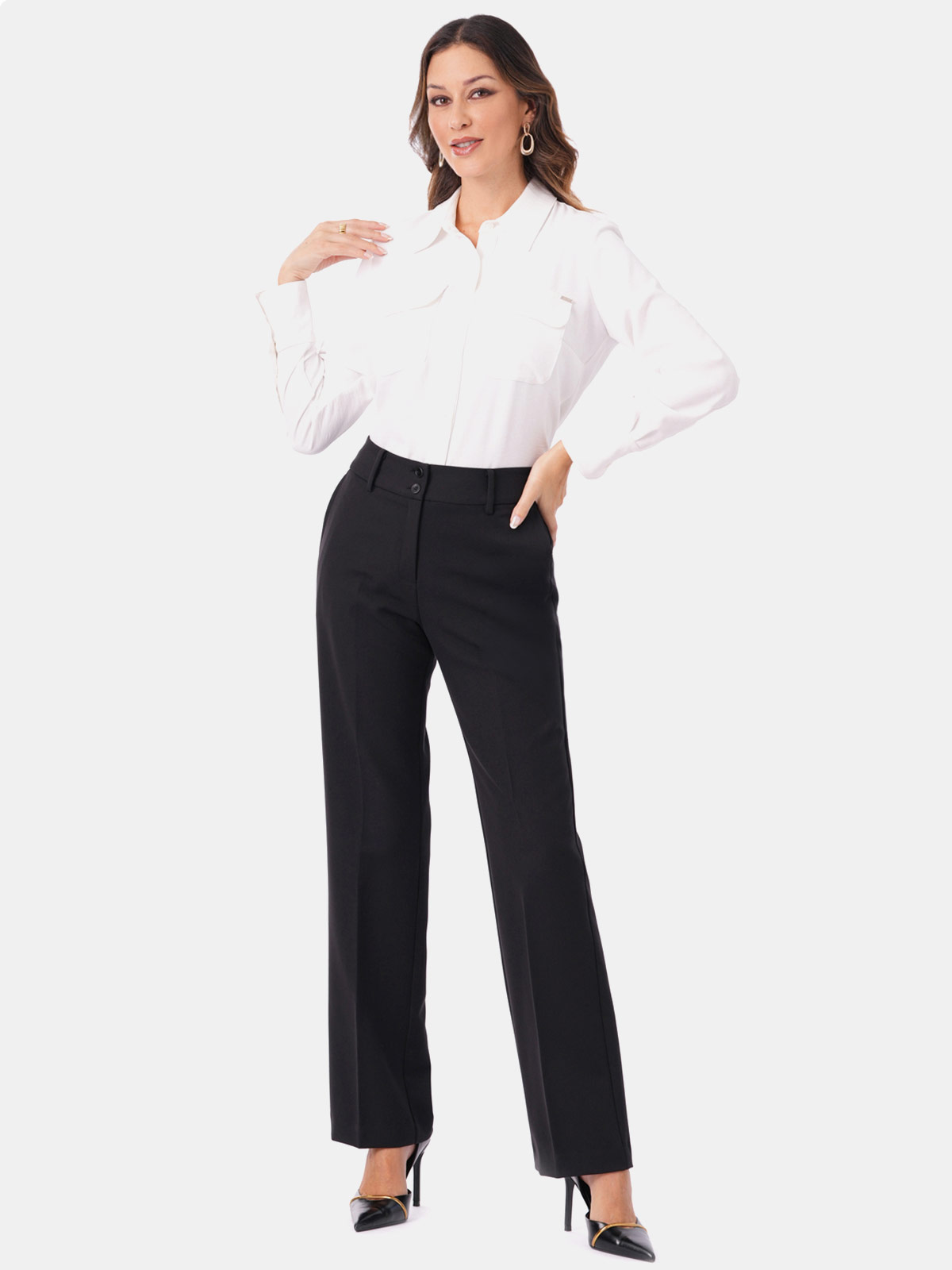 PANTALÓN RECTO MUJER CP MODA DE COLECCIÓN PARMA - 4