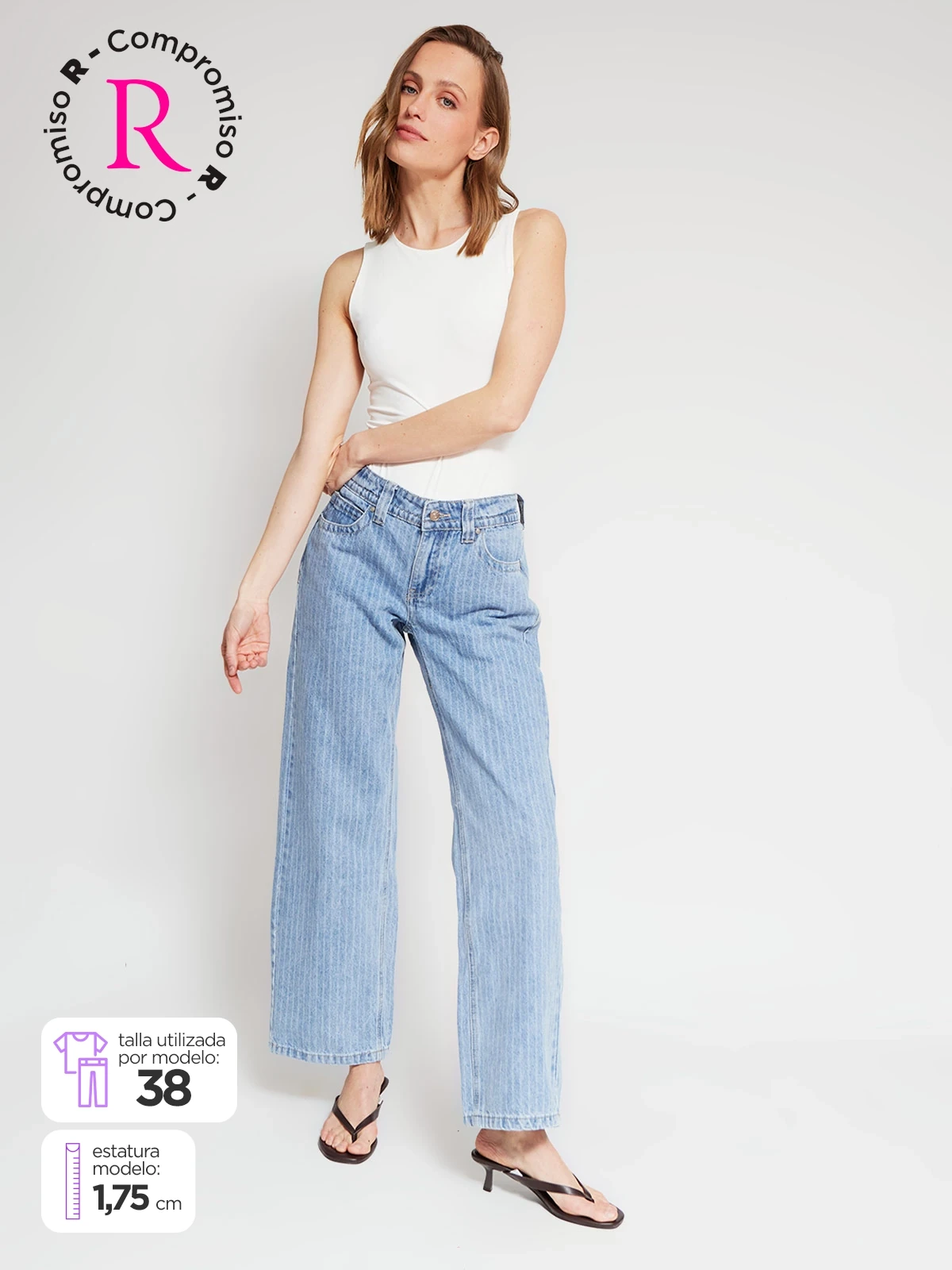 JEANS ALGODÓN REGULAR MUJER INDEX - 1