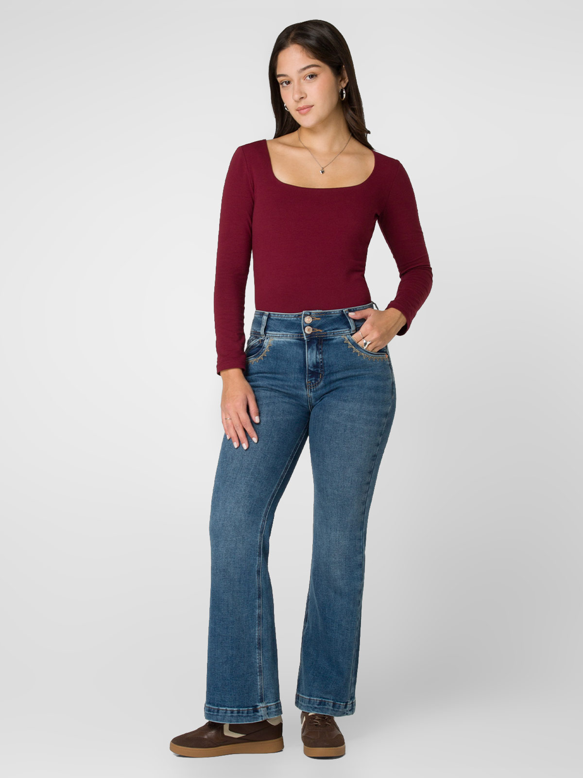 JEANS FLARE MUJER SQUEEZE - 1
