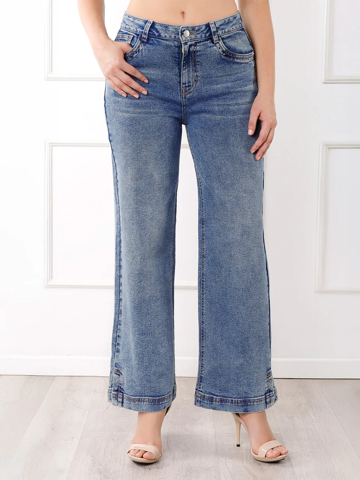 JEAN WIDELEG MUJER KANSAS TACHAS - 1