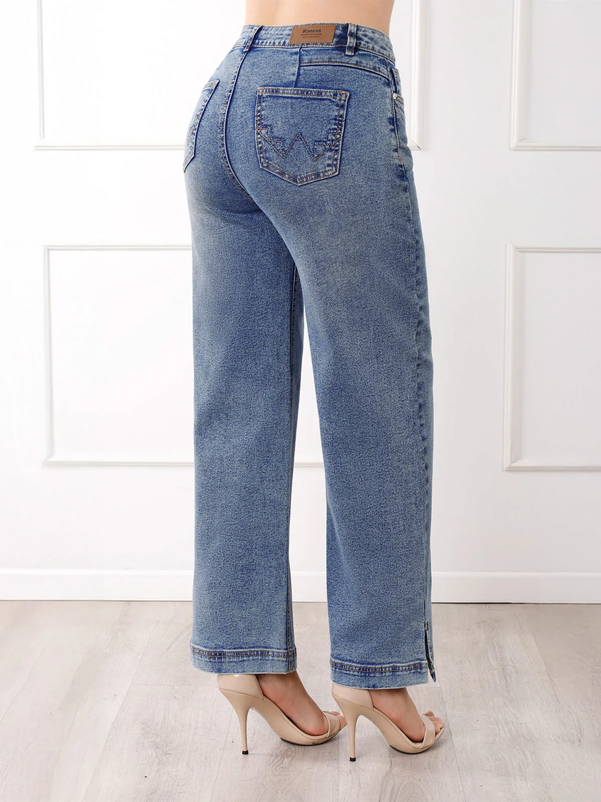 JEAN WIDELEG MUJER KANSAS TACHAS - 2