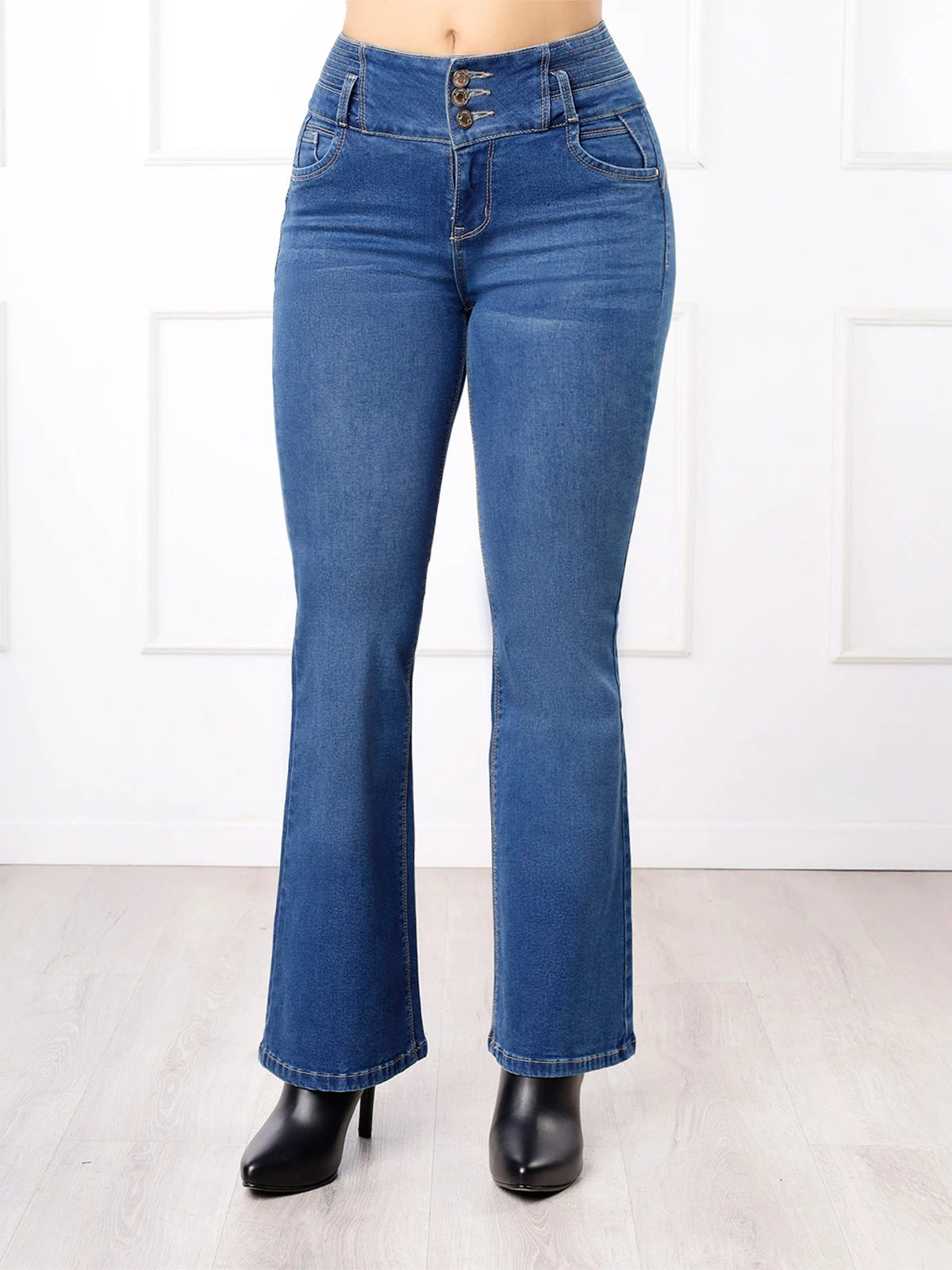JEAN FLARE MUJER KANSAS EVY - 1