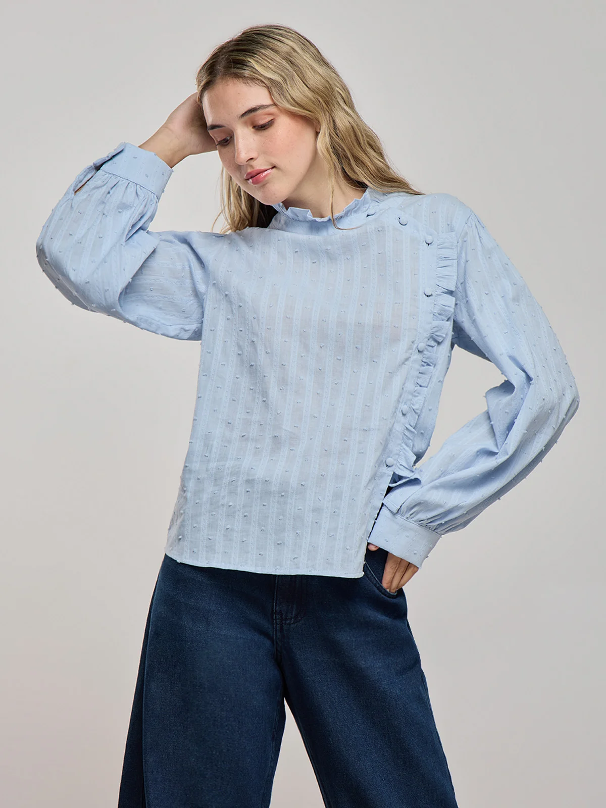 BLUSA MANGA LARGA MUJER INDEX - 1