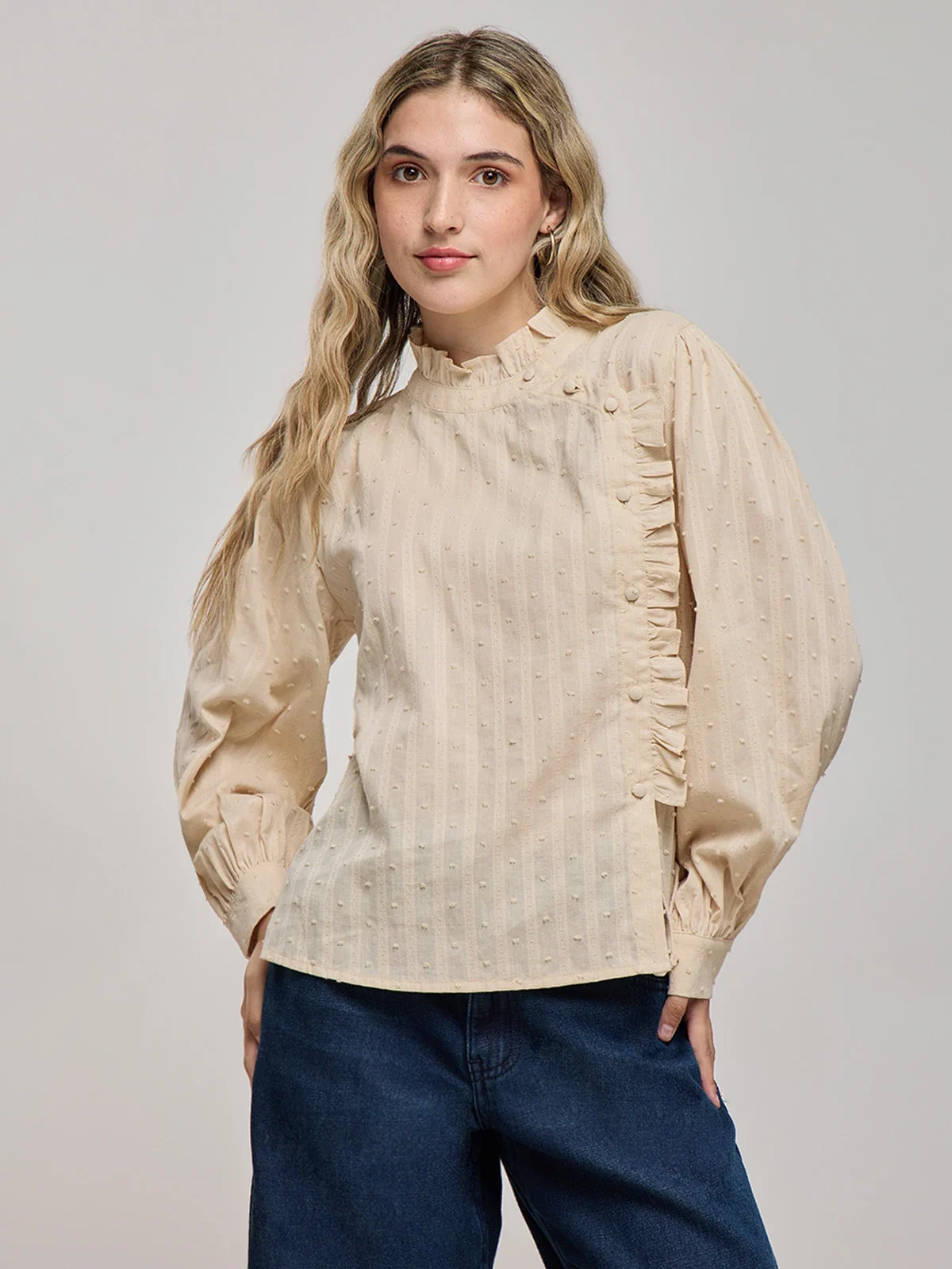 BLUSA MANGA LARGA MUJER INDEX - 1