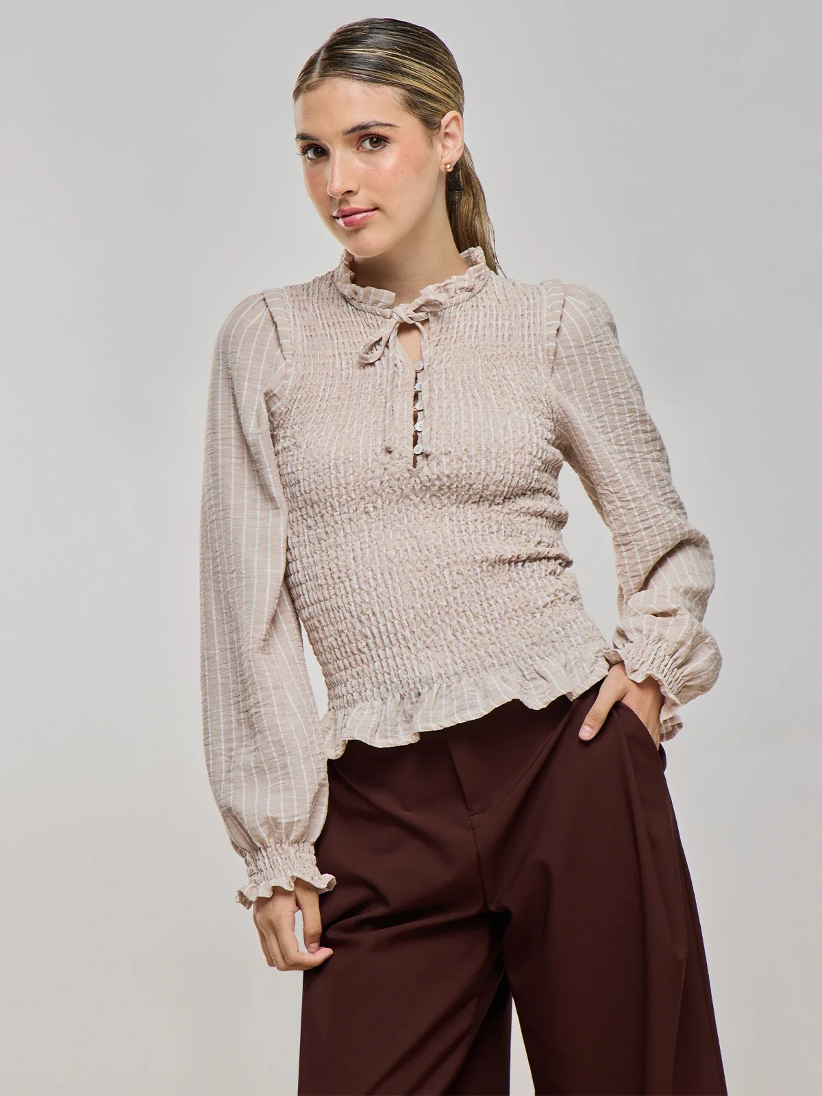 BLUSA MANGA LARGA MUJER INDEX - 2