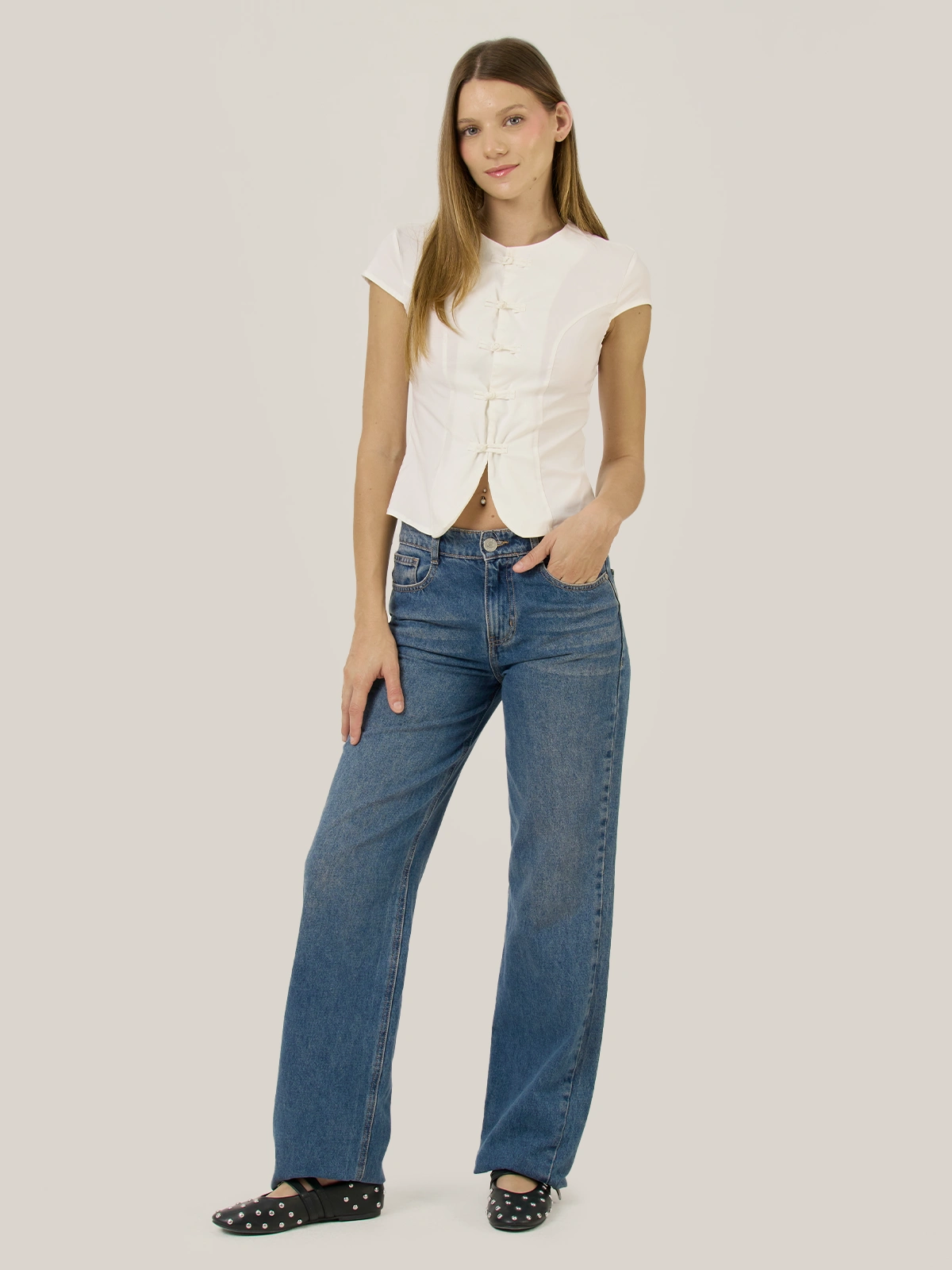 BLUSA MANGA CORTA MUJER INDEX FORMAL - 5