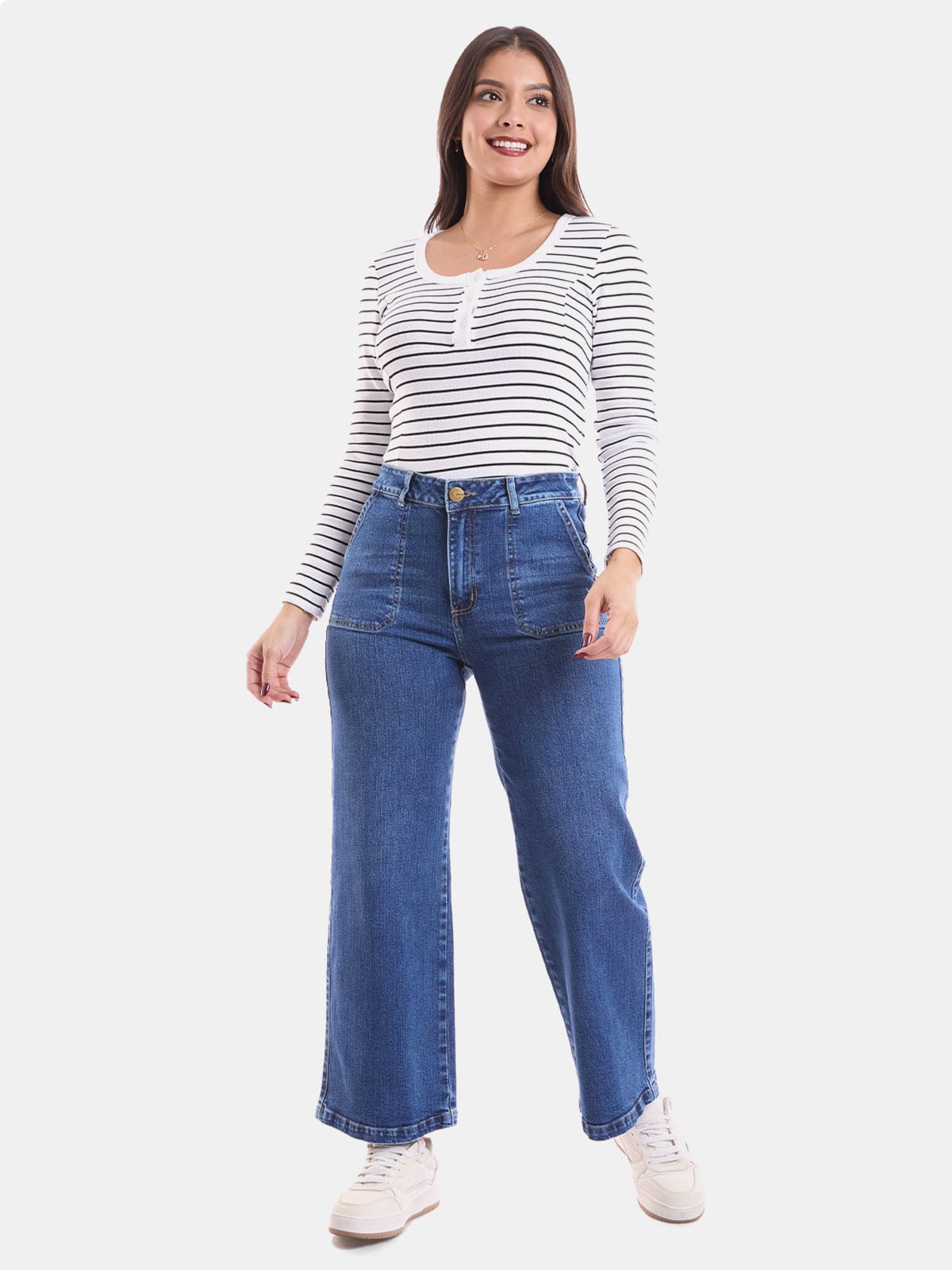 POLO MUJER METAL JEANS MARINA - 3
