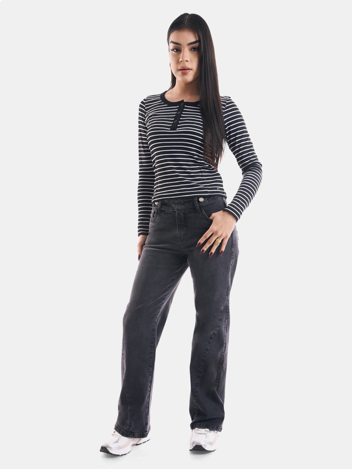 JEAN STRAIGHT FIT MUJER METAL JEANS SASHA - 1