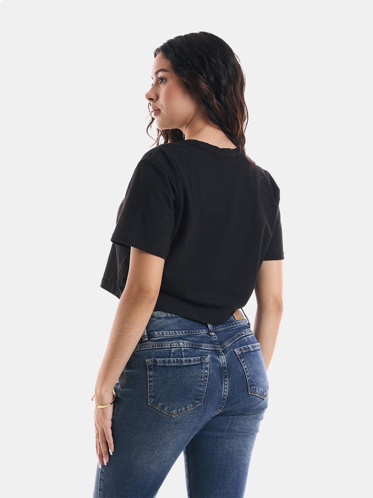 POLO MUJER METAL JEANS DIAMANTE BRILLOS - 2