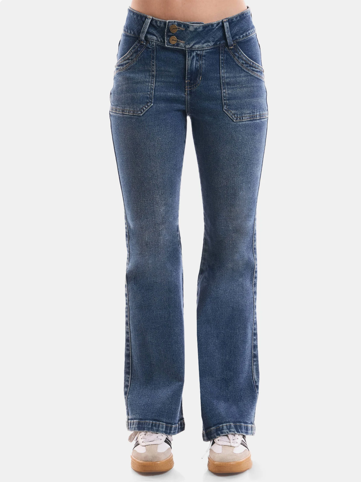 JEAN FLARE METAL JEAN LOW RISE AMELIA - 2