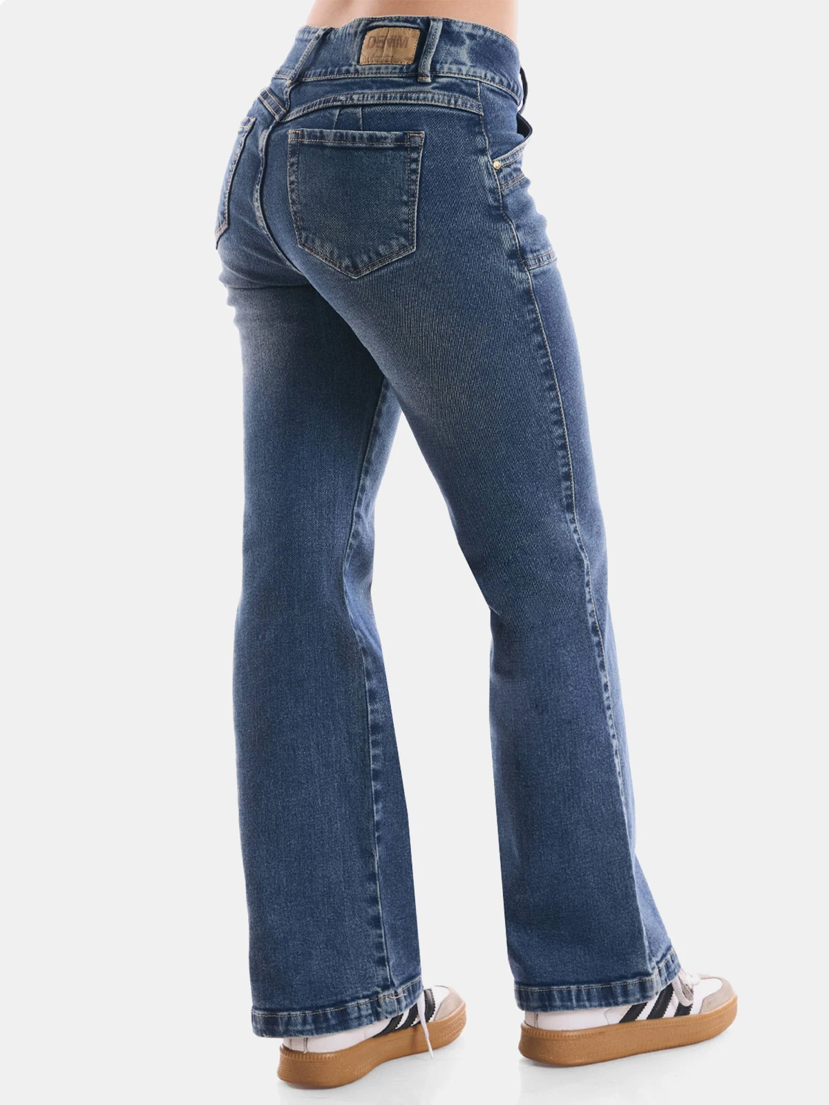 JEAN FLARE METAL JEAN LOW RISE AMELIA - 3