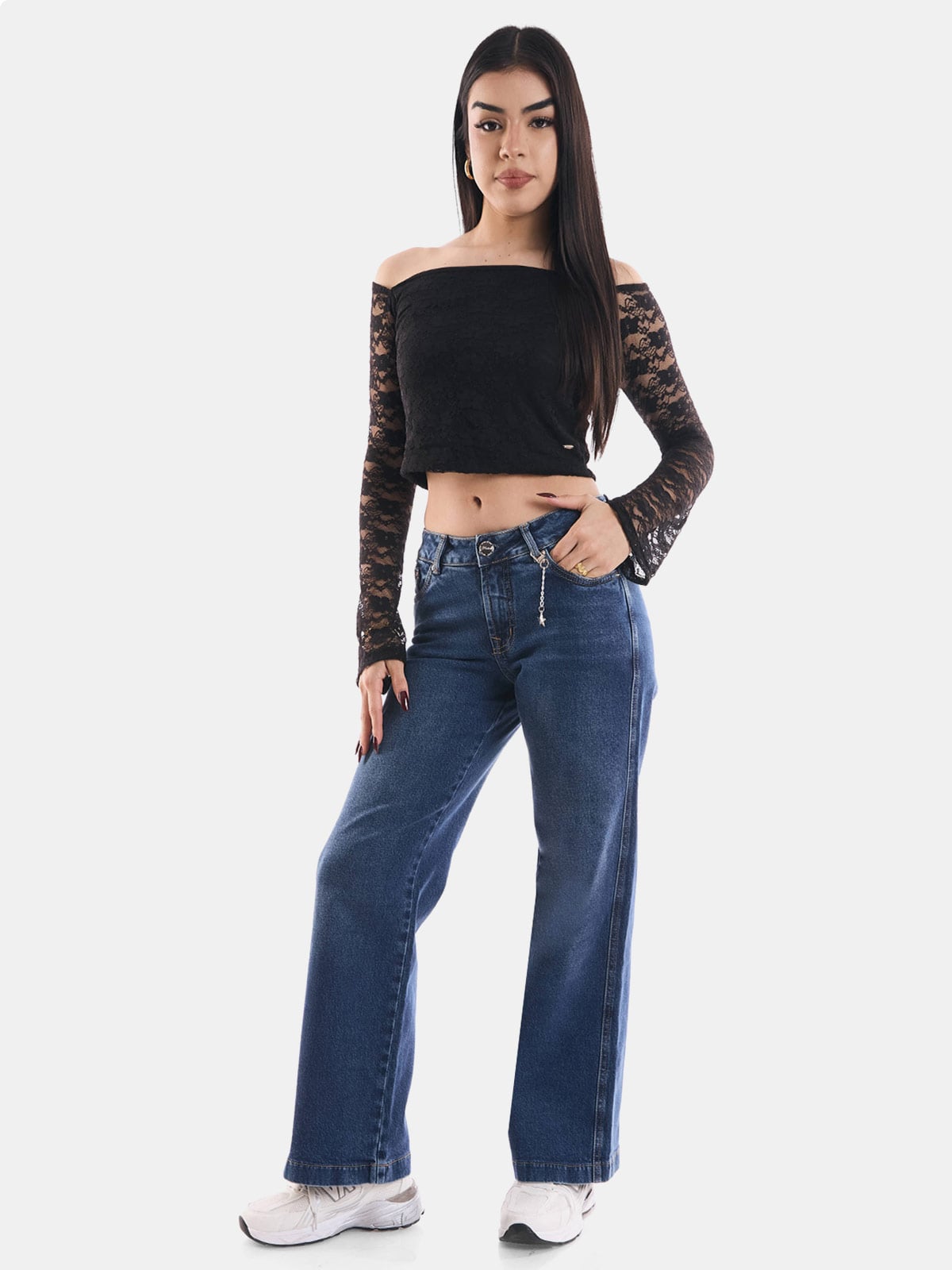 JEAN STRAIGHT METAL JEANS DIVA - 1