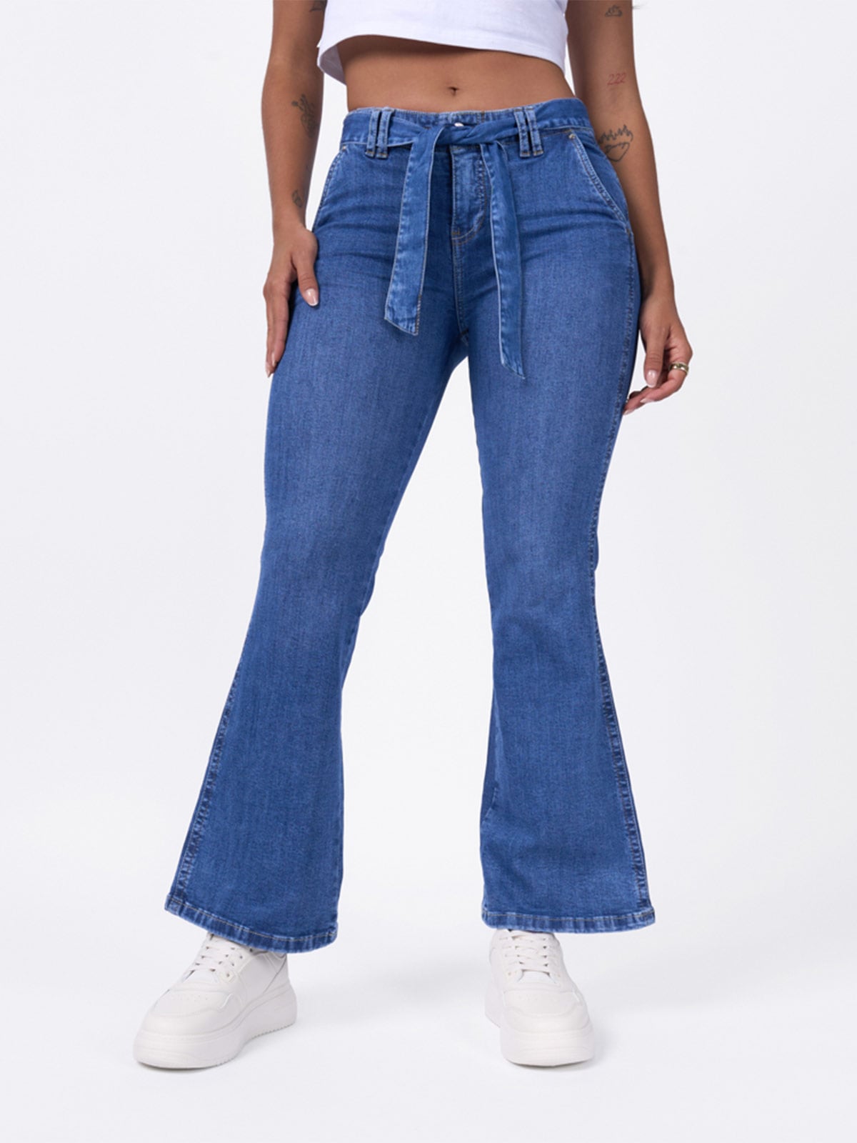 JEAN FLARE MUJER MACHINE FARAHI - 3