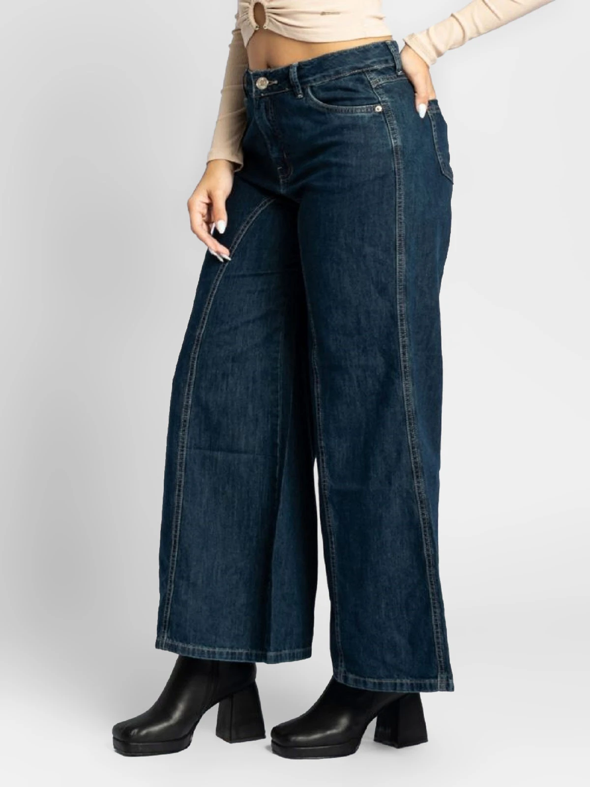 JEANS WIDE LEG MUJER PARADA 111 BARBARA - 3