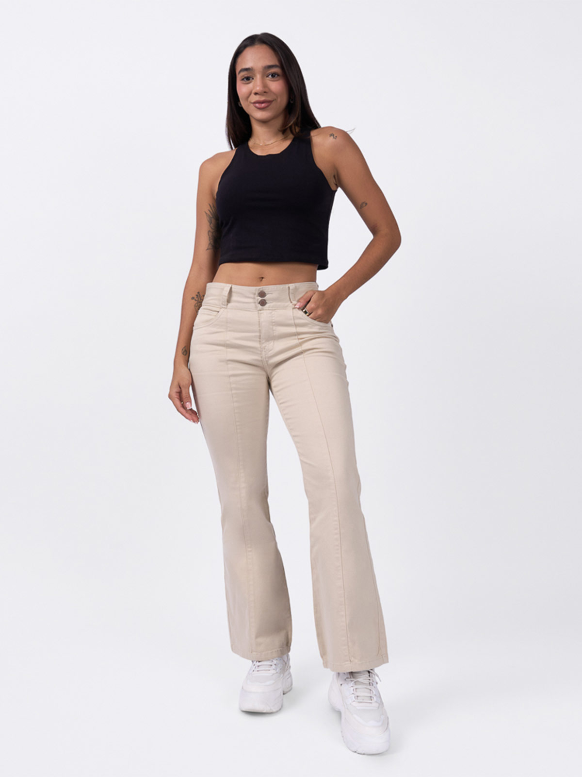 PANTALÓN FLARE MUJER BRONCO SARAY - 1