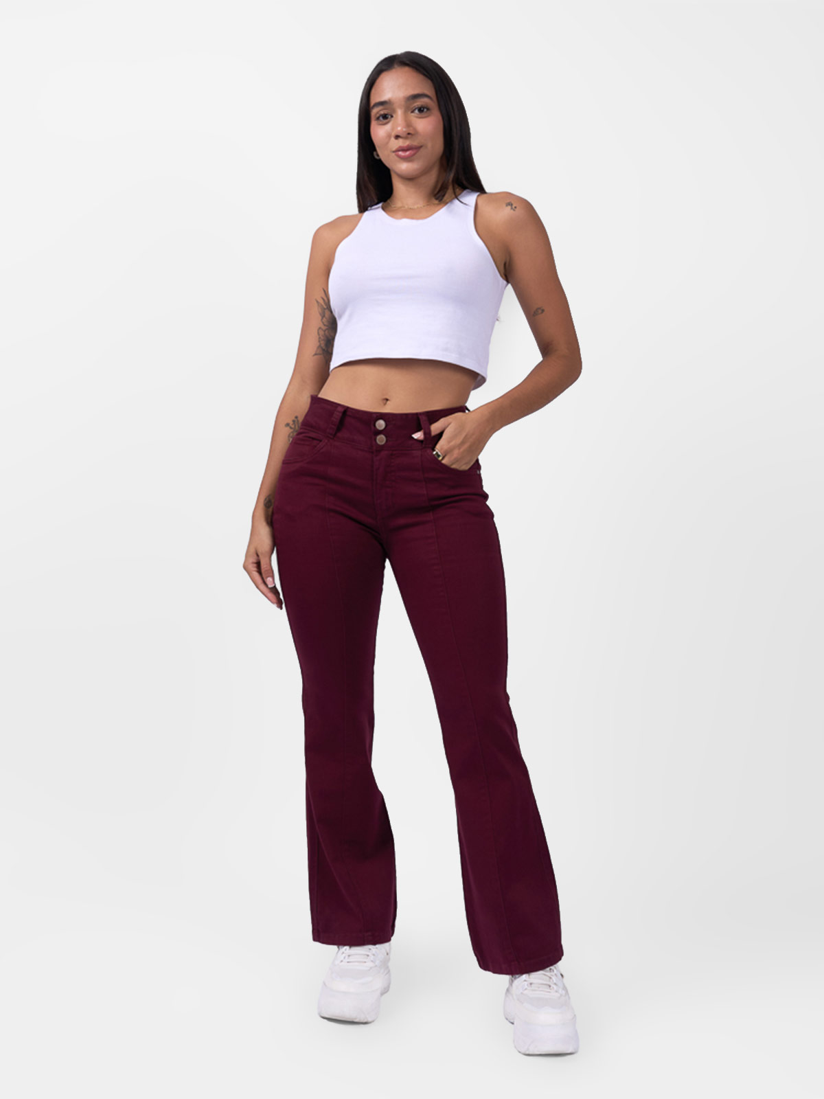 PANTALÓN FLARE MUJER BRONCO SARAY - 1