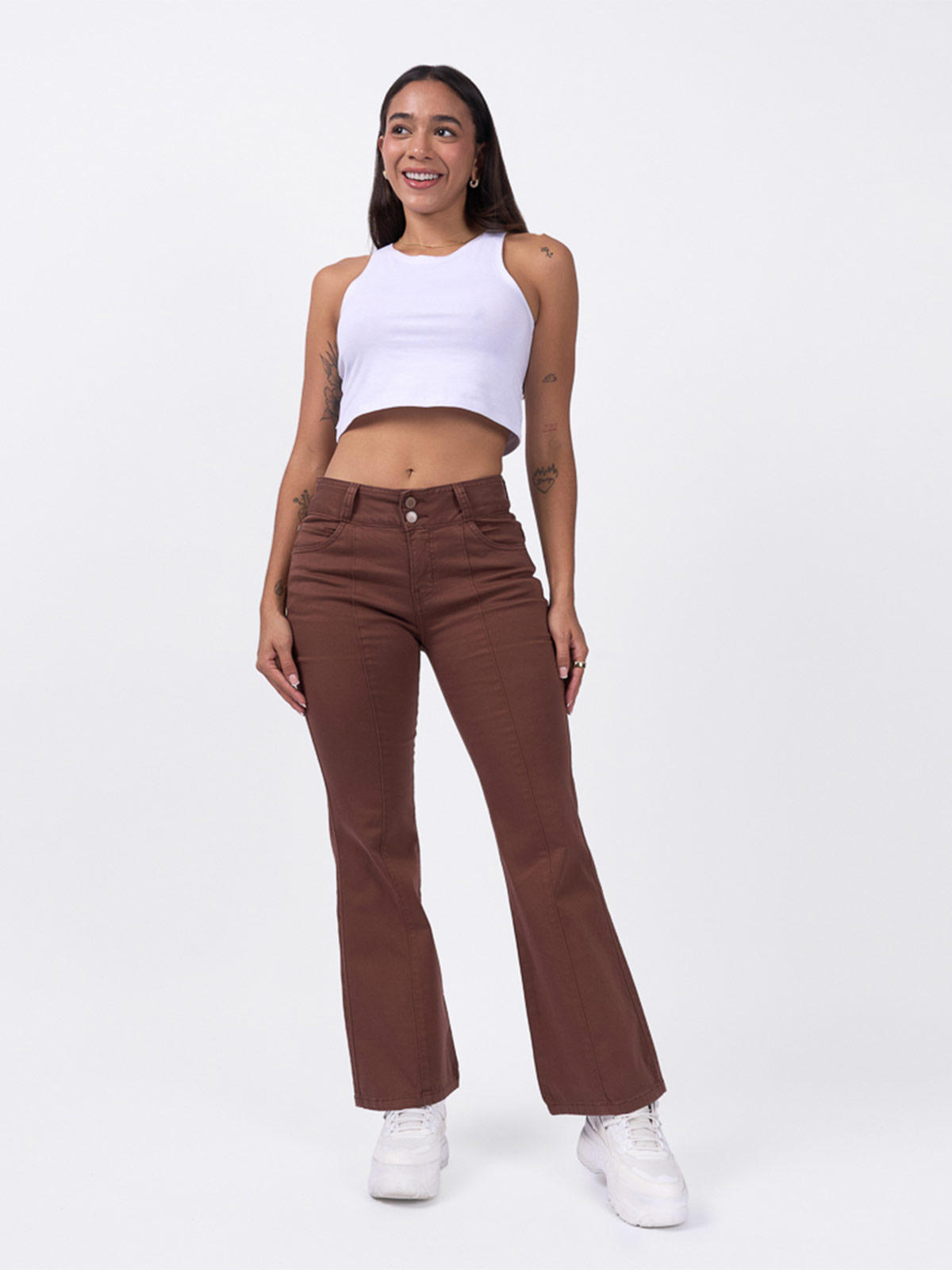 PANTALÓN FLARE MUJER BRONCO SARAY - 1