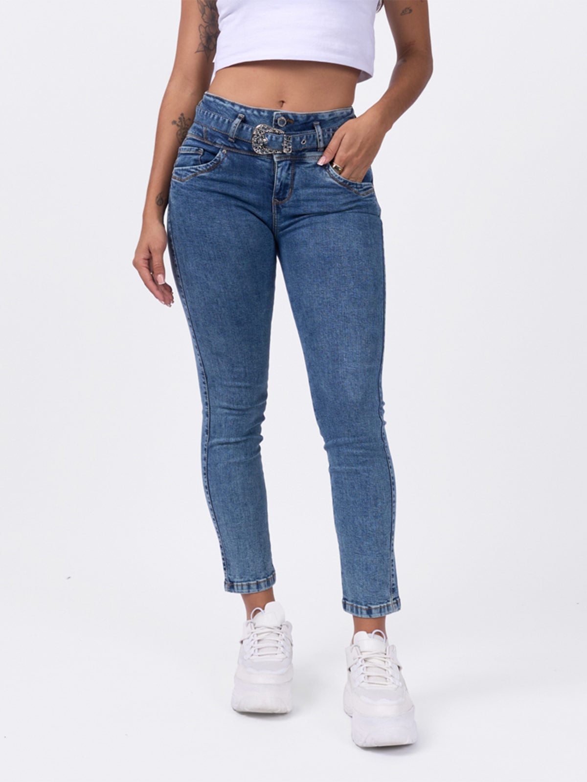 JEAN SLIM FIT MUJER BRONCO MAKENSY - 2