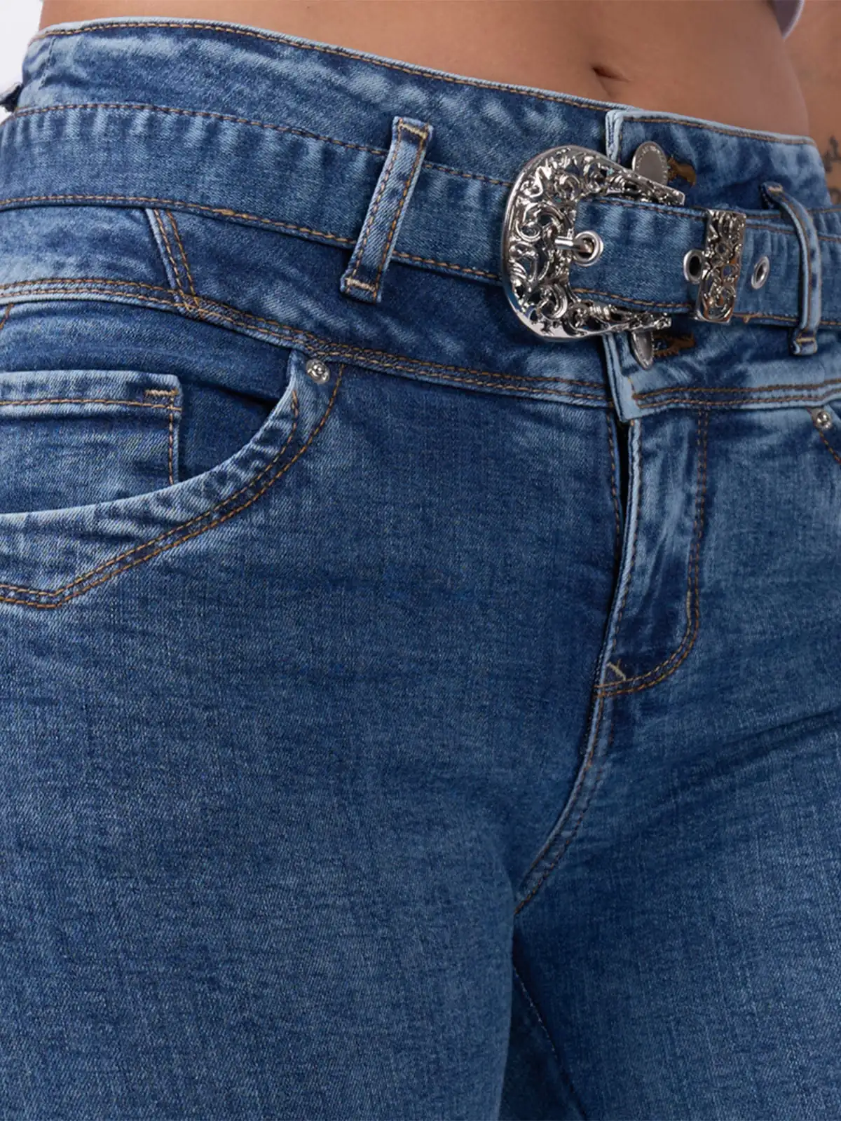 JEAN SLIM FIT MUJER BRONCO MAKENSY - 4